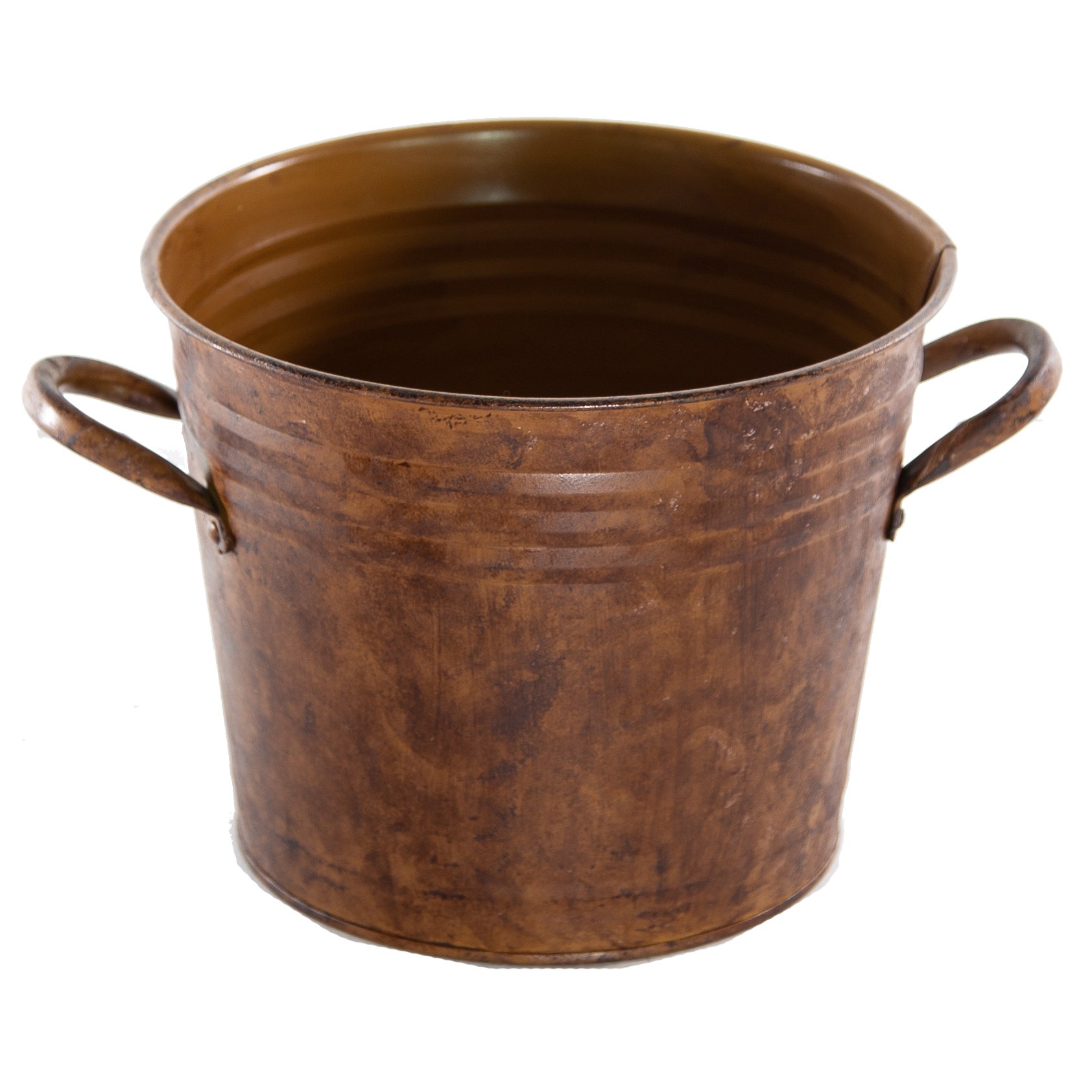 Gardener Select 8" Bucket Planter Rusty 8"x6.3"x6.5" — priced per each; minimum 12; multiples of 12