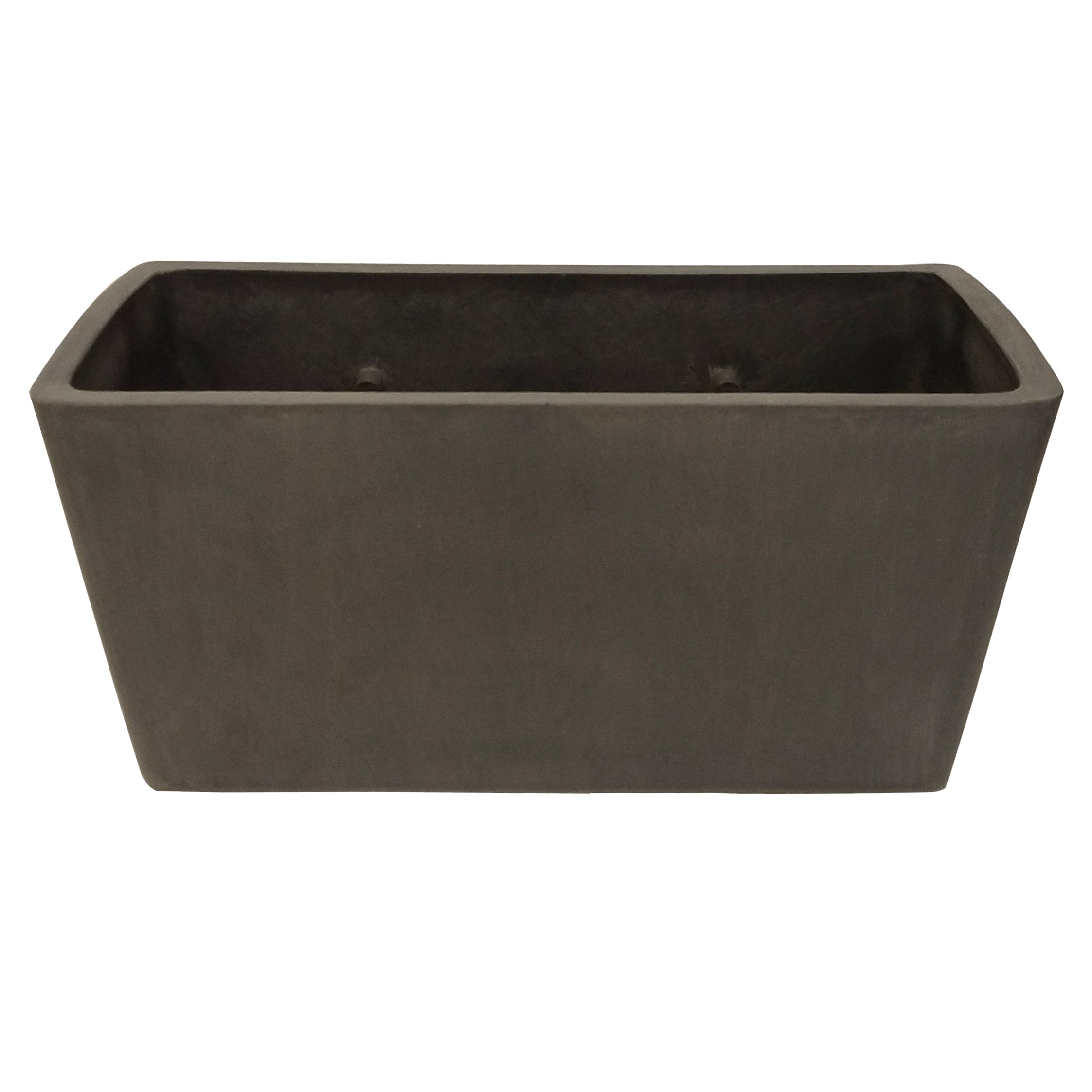 Gardener Select 10" Rectangle Balcony Planter Light Grey — priced per each; minimum 6; multiples of 6