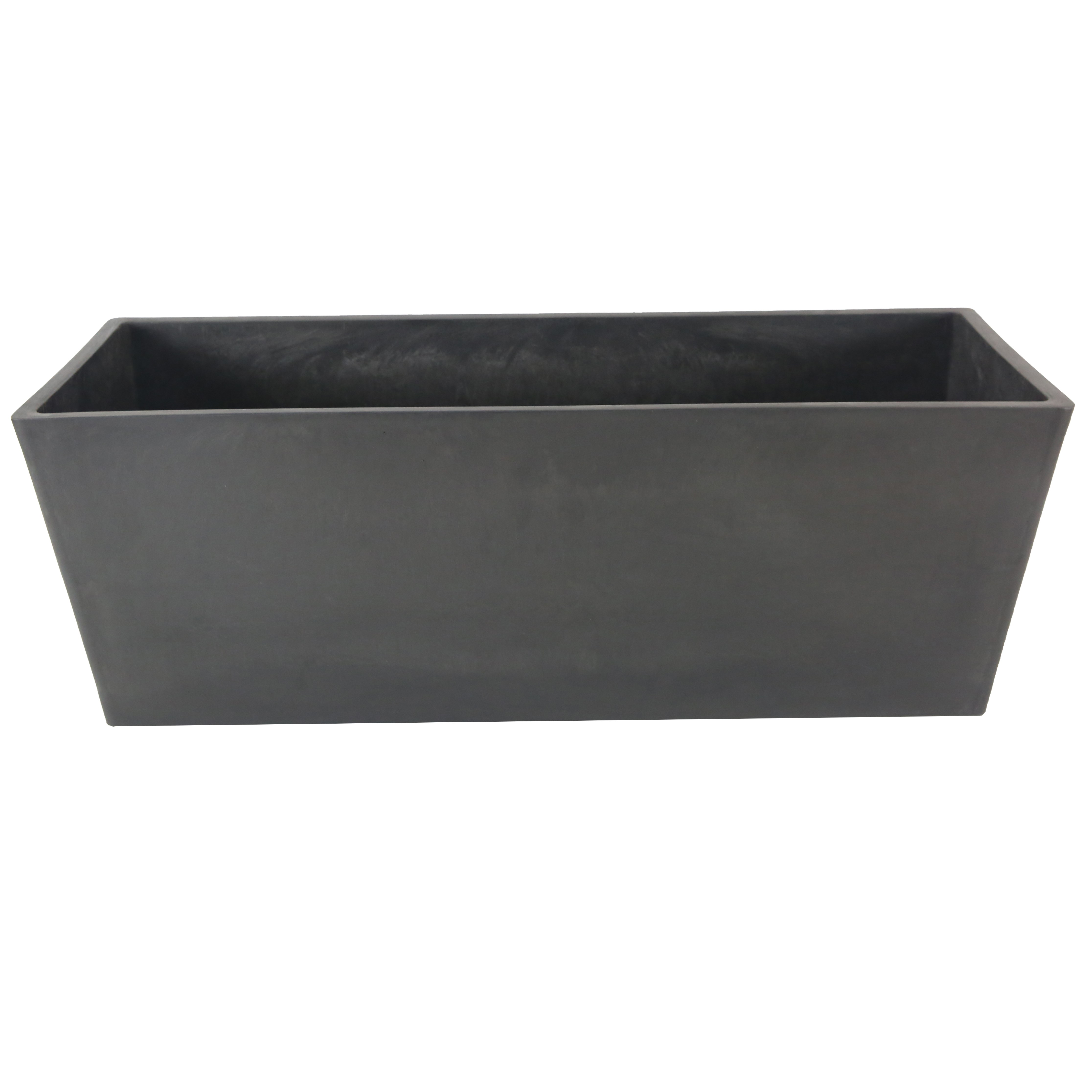 Gardener Select 19" Rectangle Balcony Planter Grey — priced per each; minimum 8; multiples of 8