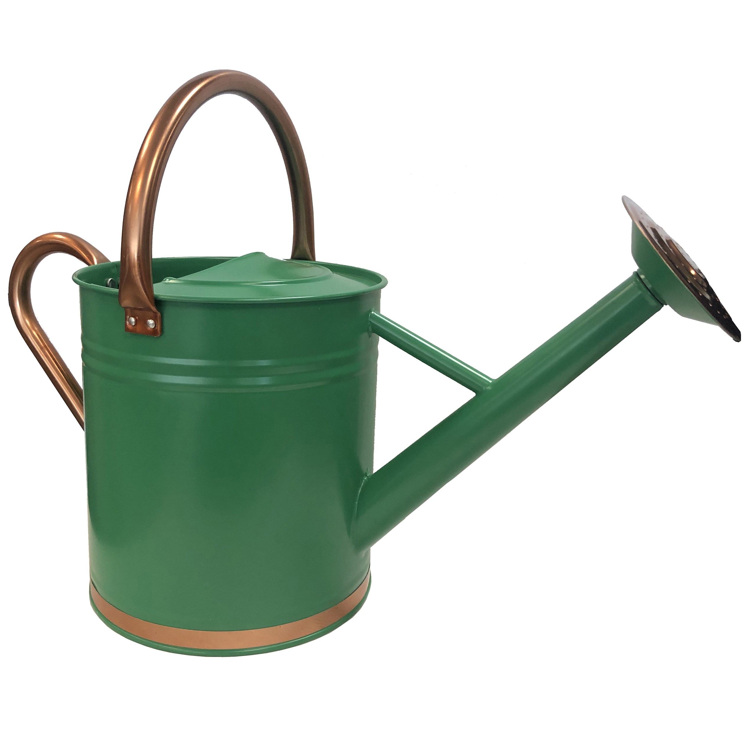 Gardener Select 7L 1.85G Watering Can Green with Copper Accents — priced per each; minimum 4; multiples of 4