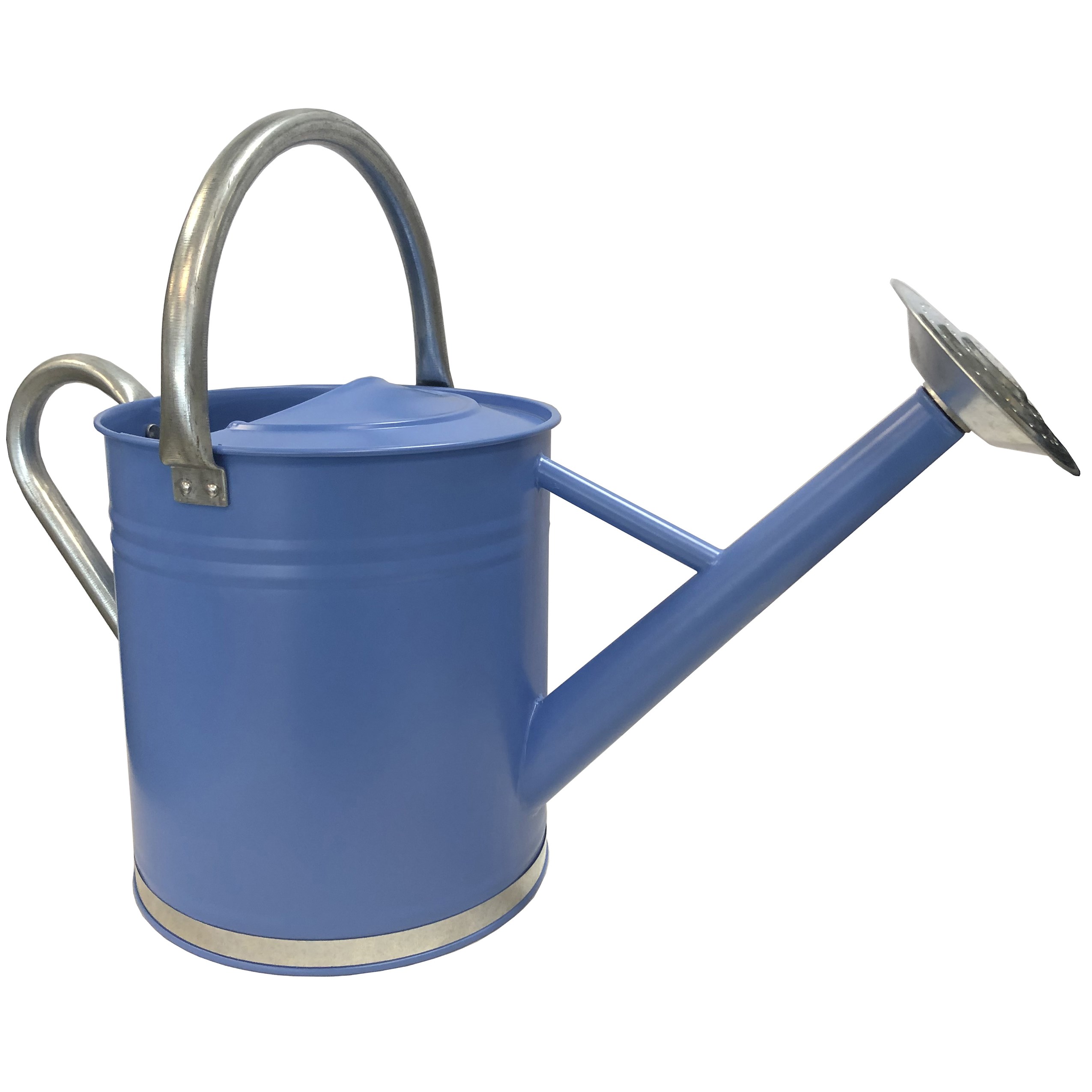 Gardener Select 7L 1.85G Watering Can Blue with Galvanized Accents — priced per each; minimum 4; multiples of 4