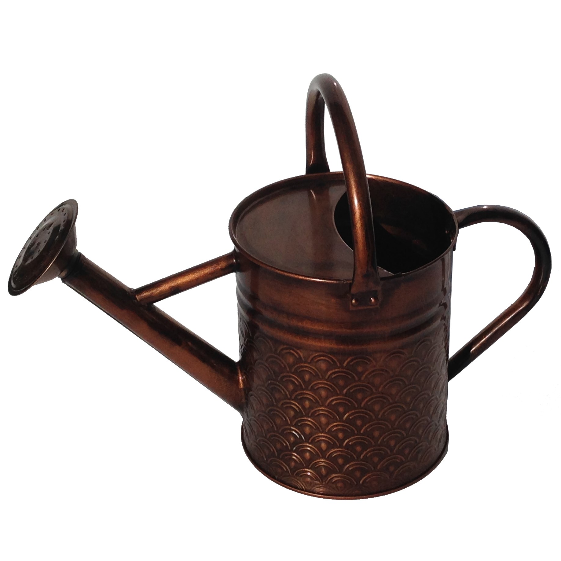 Gardener Select 2.4L.63G Watering Can Copper Finish Textured Pattern — priced per each; minimum 6; multiples of 6