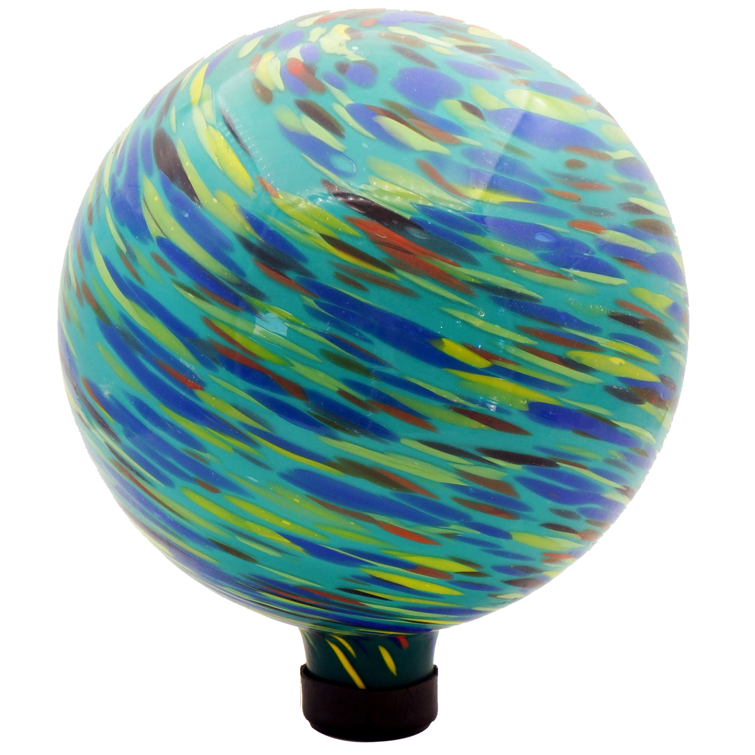 Gardener Select 10" Blue Green Swirl Planet Glass Garden Globe — priced per each; minimum 4; multiples of 4