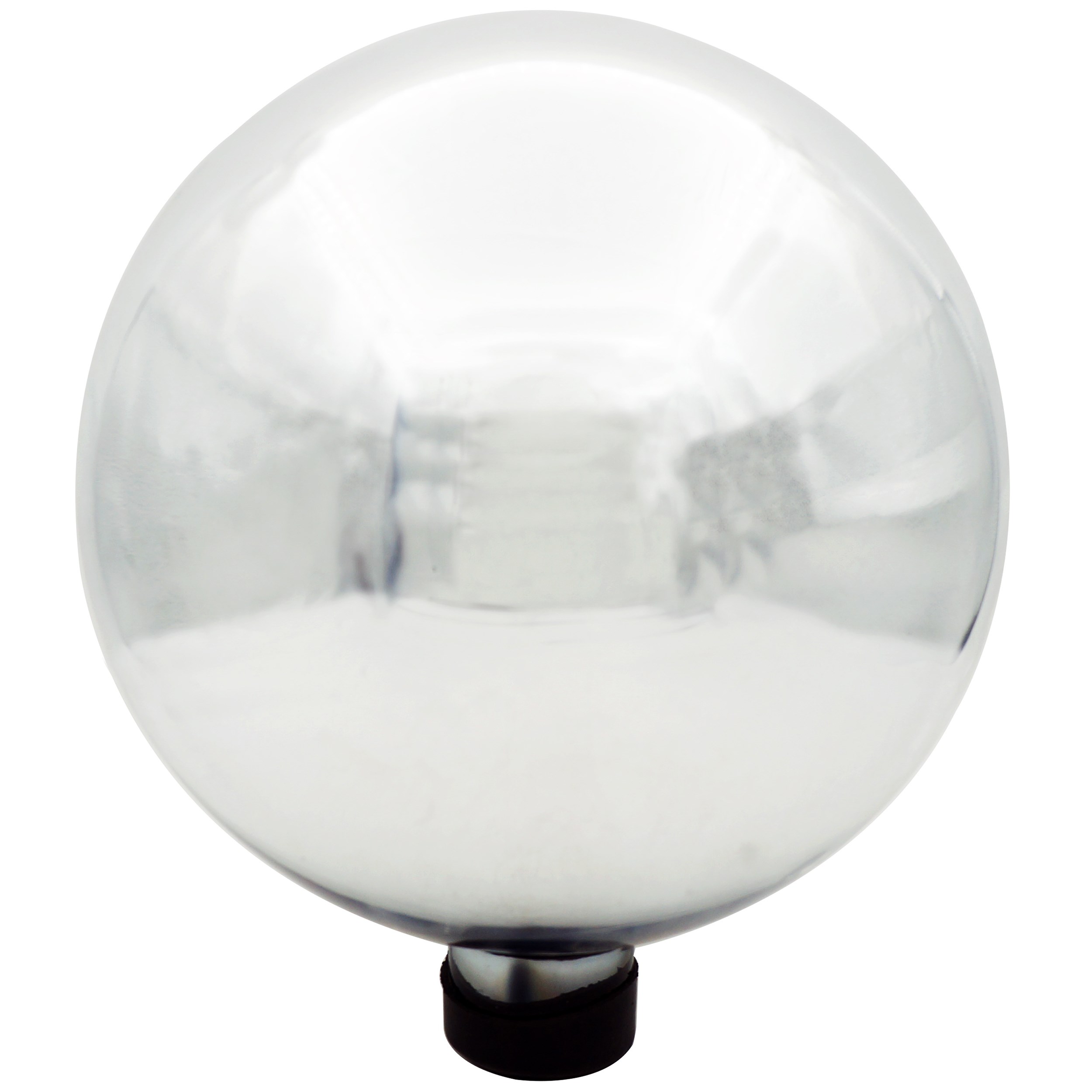 Gardener Select 10" Silver Plated Glass Garden Globe — priced per each; minimum 4; multiples of 4