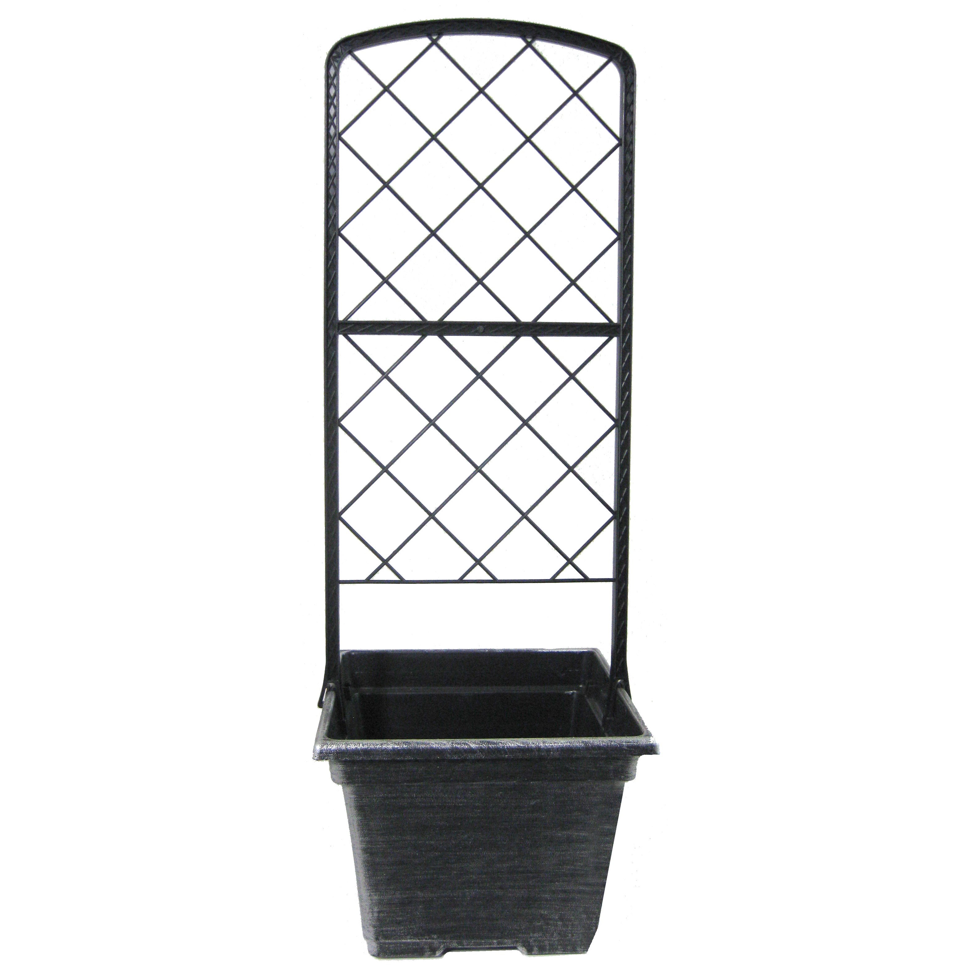 Grower Select Trellis X w/ 08.00 Square Pot Black / Silver — Case of 40
