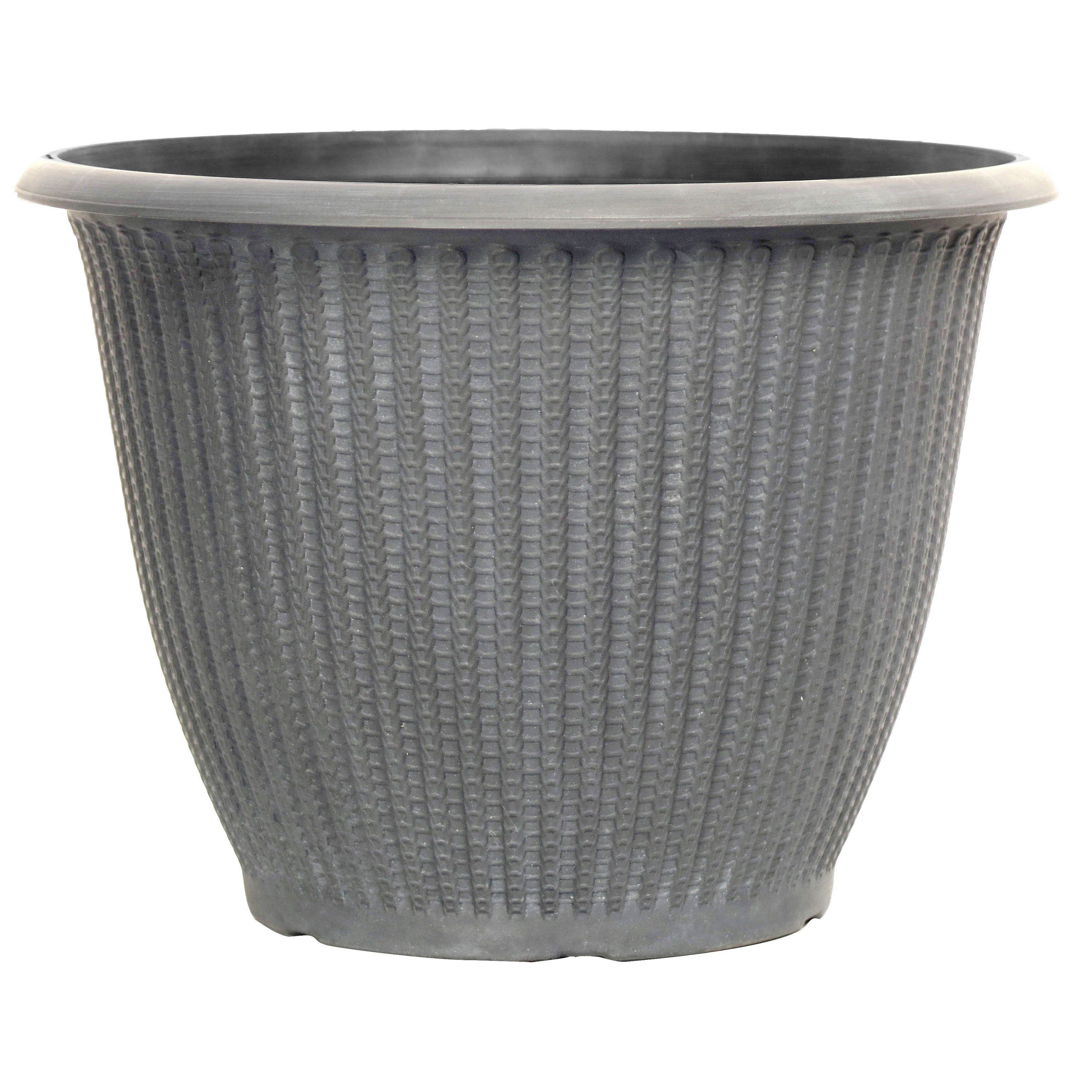 Grower Select 16.00 Piper Planter Antique White 5.7gal - 16.5in OD x 11.8in H — Case of 40
