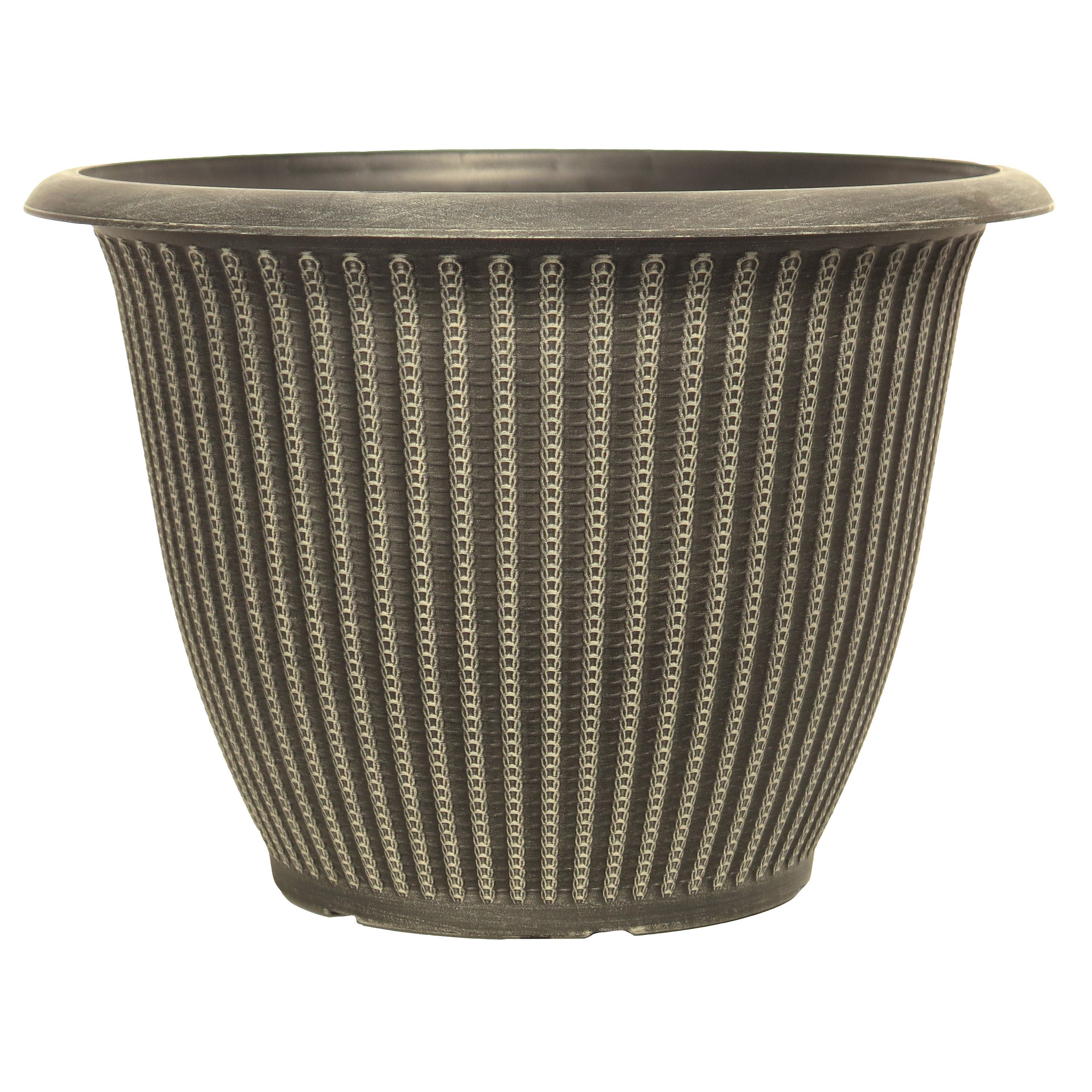 Grower Select 16.00 Piper Planter Brushed Champagne 5.7gal - 16.5in OD x 11.8in H — Case of 40