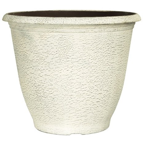 Grower Select 18.00 Birch Round Planter, White Birch, 17.99in OD x 14.02in H, 8 Gallon — Single Unit