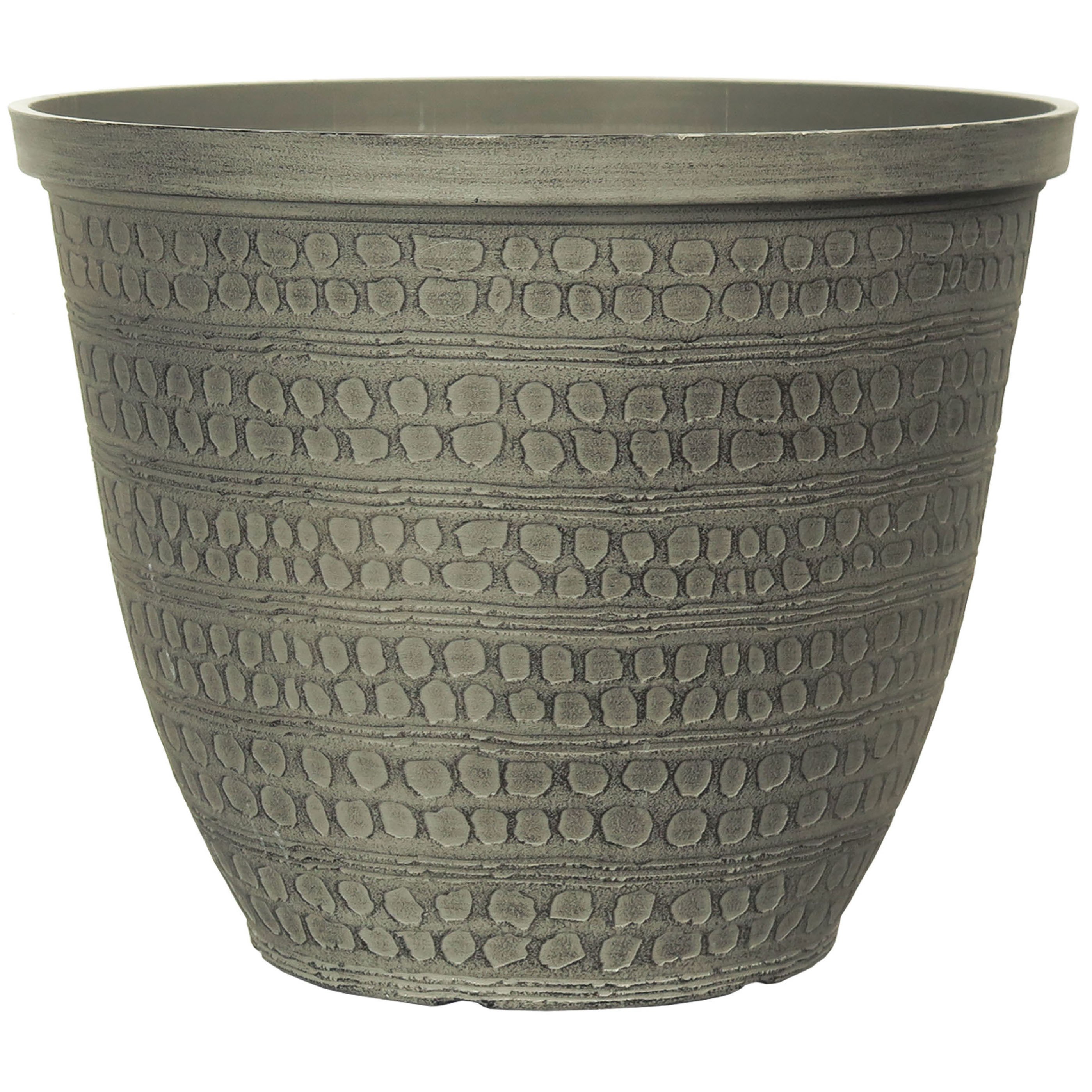 Grower Select 12.00 Ashbridges Planter Shaded Greystone 3gal - 12in OD x 9.6in H — Case of 31