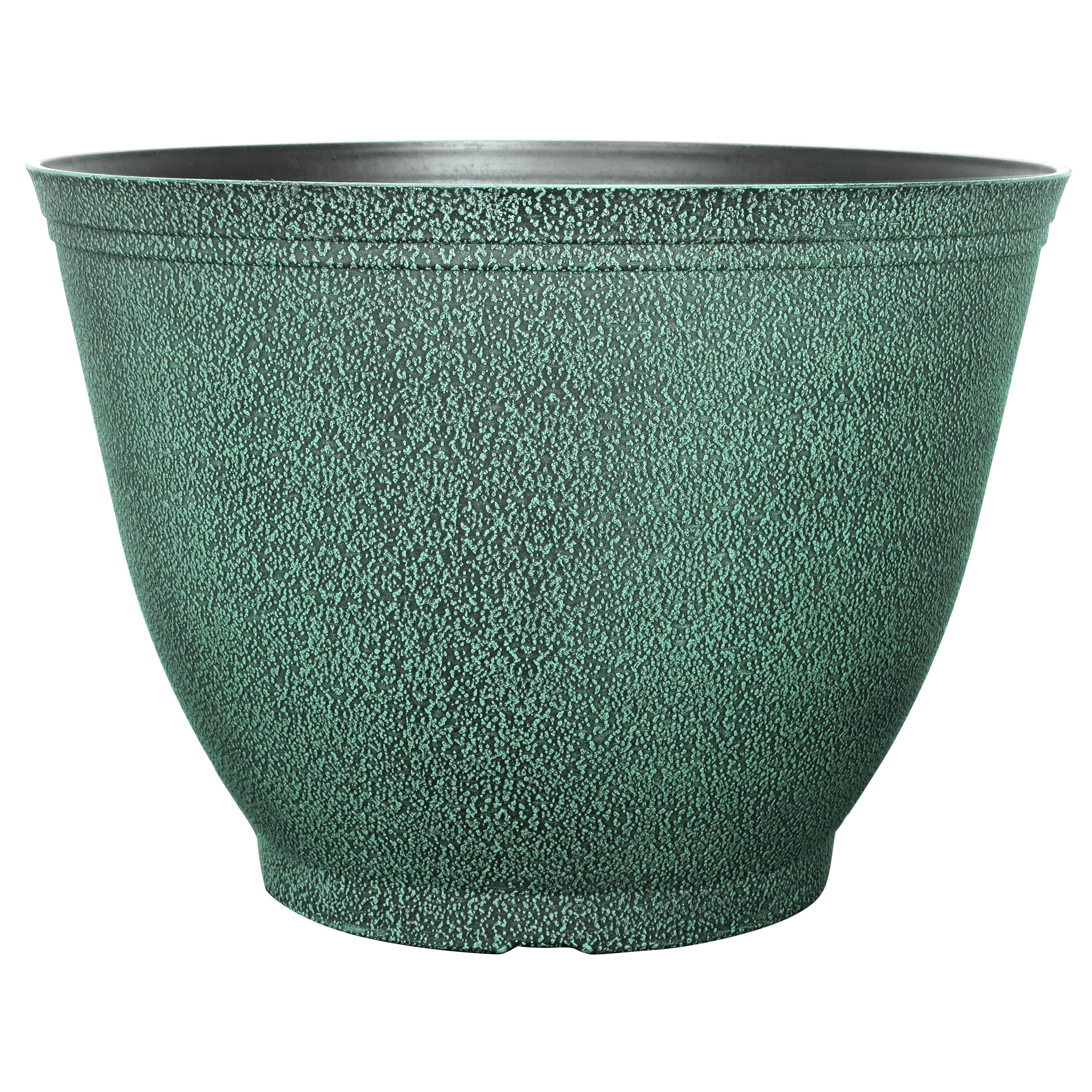 Grower Select 16.00 Sugared Sand Rimless Planter Brushed Teal 6.5gal - 16.1in OD x 11.4in H x 9.1in BD — Case of 27