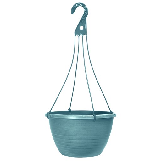 Grower Select 13.00 Everest Hanging Basket, With 18in Hanger, Blush Lagoon, 12.99in OD x 7.48in H, 2.8 Gallon — Single Unit