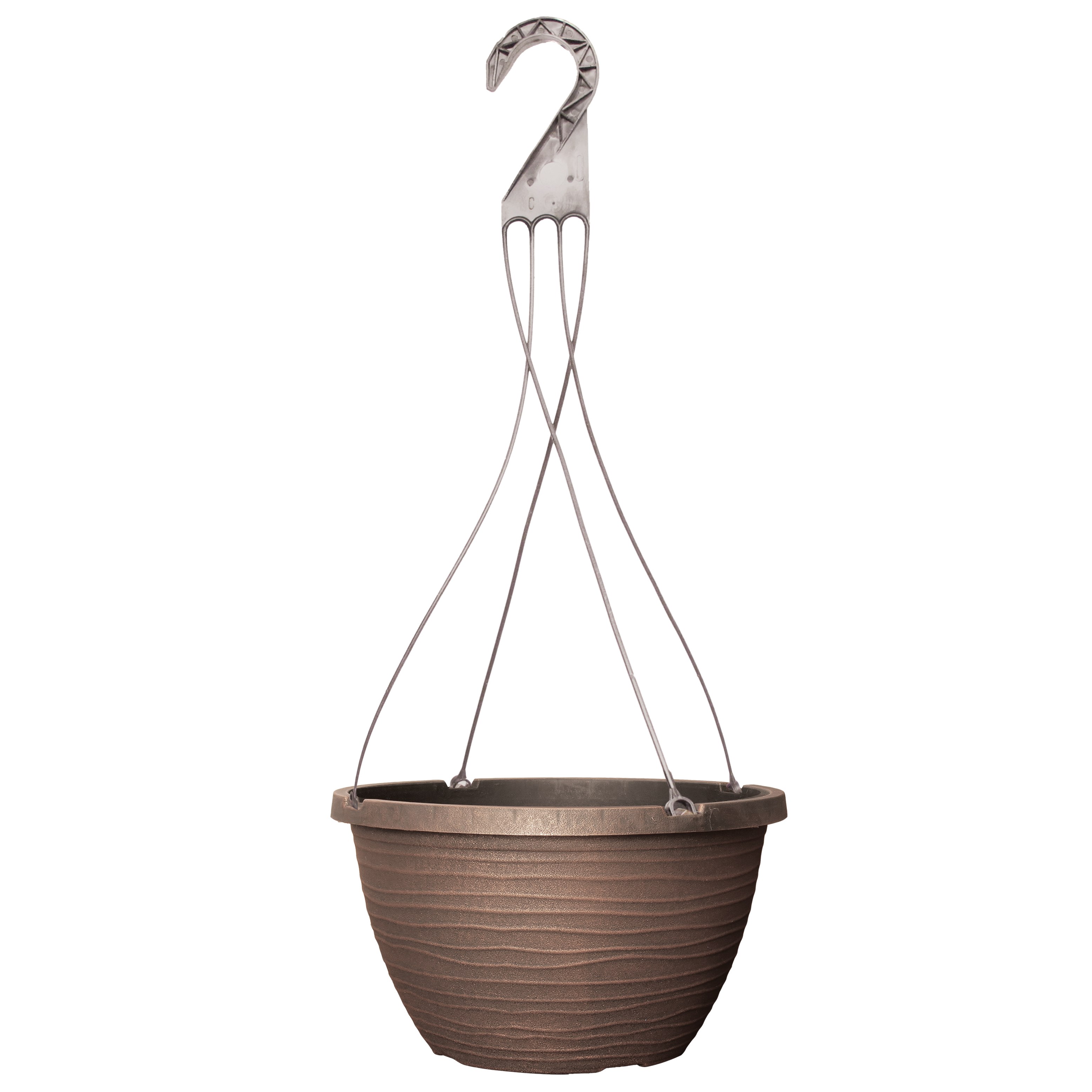 Grower Select 12.00 Dune Hanging Basket with Hanger Brushed Champagne — Case of 50
