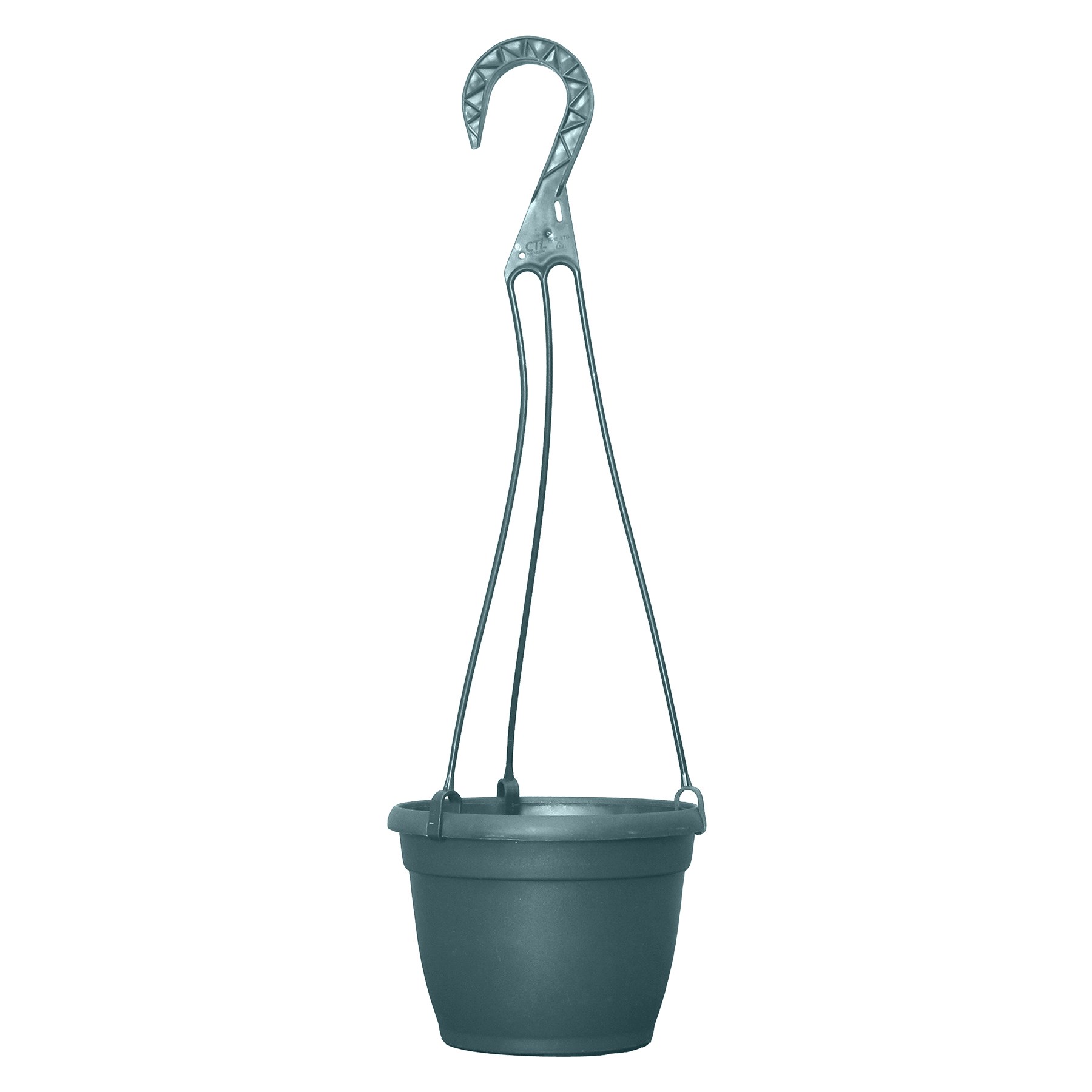 Grower Select 06.00 Bella Hanging Basket With Hanger Green , 6in OD x 4.4in H x 4.0in BD", 1.2 Liters, 0.3 Gallons — Case of 46