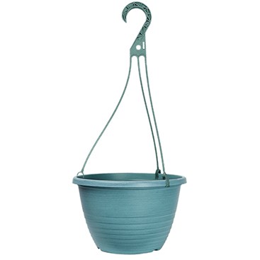 Grower Select 10.00 Everest Hanging Basket, With 18in Hanger, Blush Lagoon, 10.08in OD x 6.99in H, 1.5 Gallon — Single Unit