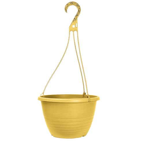 Grower Select 10.00 Everest Hanging Basket, With 18in Hanger, Blush Sunglow, 10.08in OD x 6.99in H, 1.5 Gallon — Single Unit