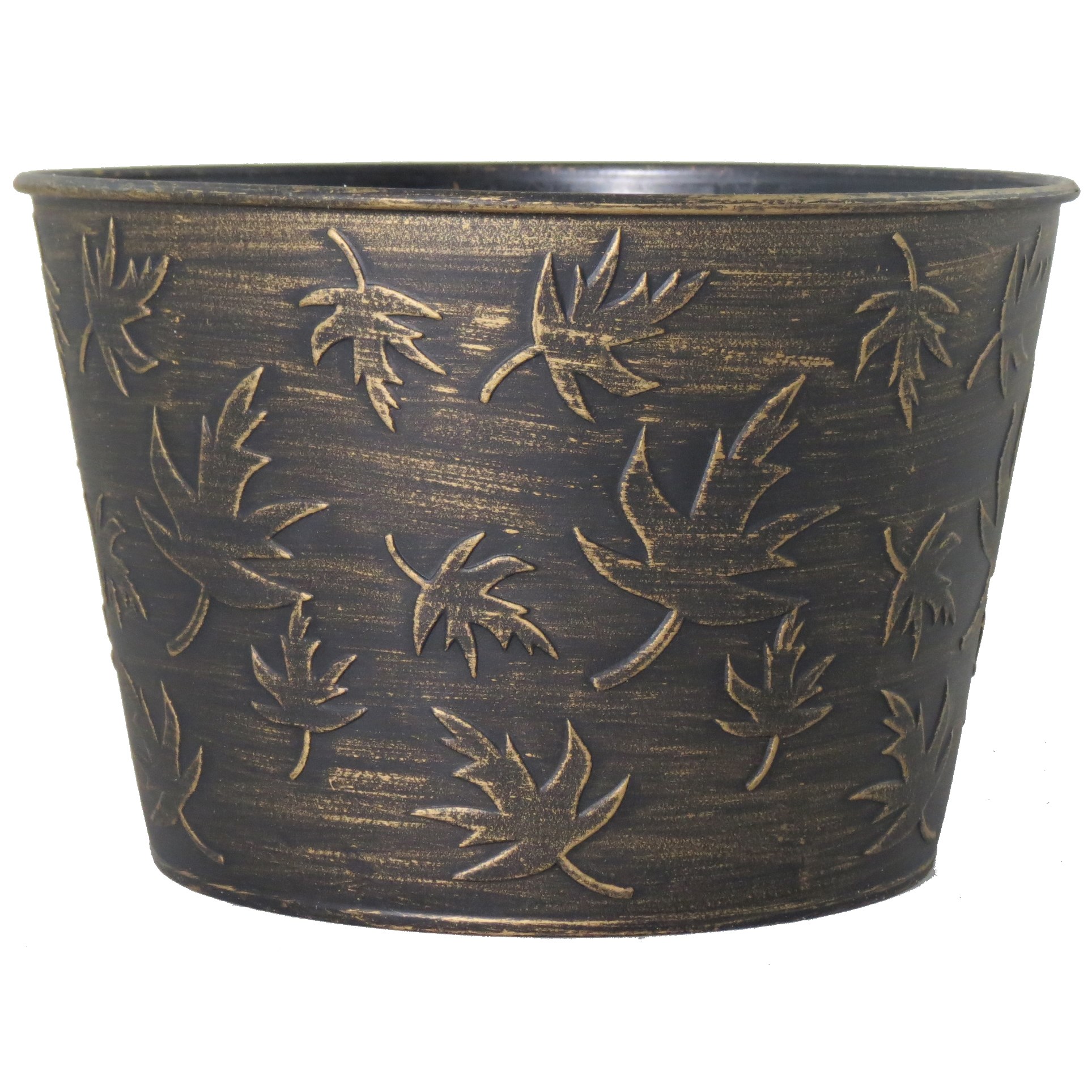 Grower Select 08.00 Fall2 Cover Pot Black / Bronze Wash — Case of 124