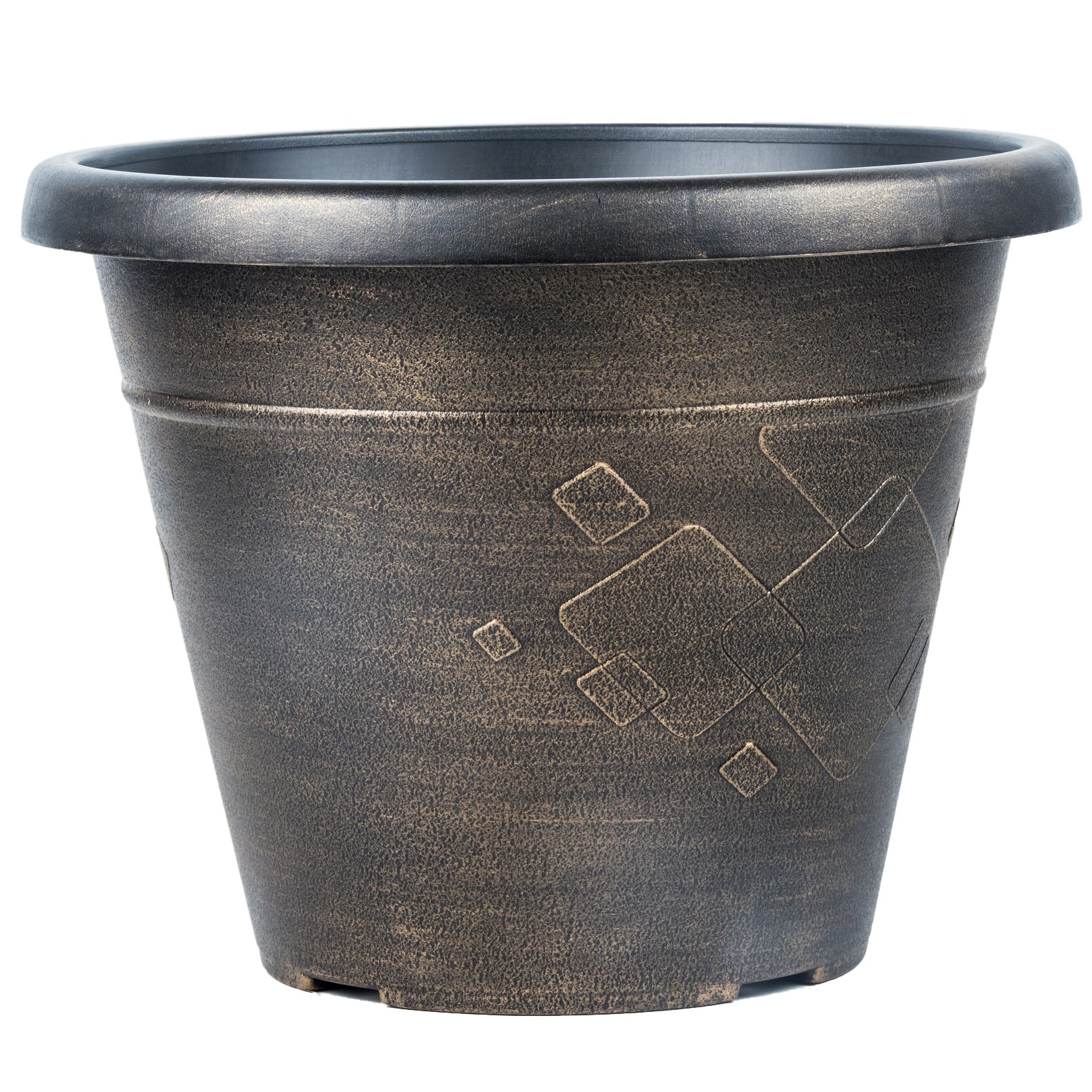 Grower Select 12.00 Beth Pot Gold Wash 11.5 Liter 3.04gal - 13.11in OD x 10.24in H — Case of 24