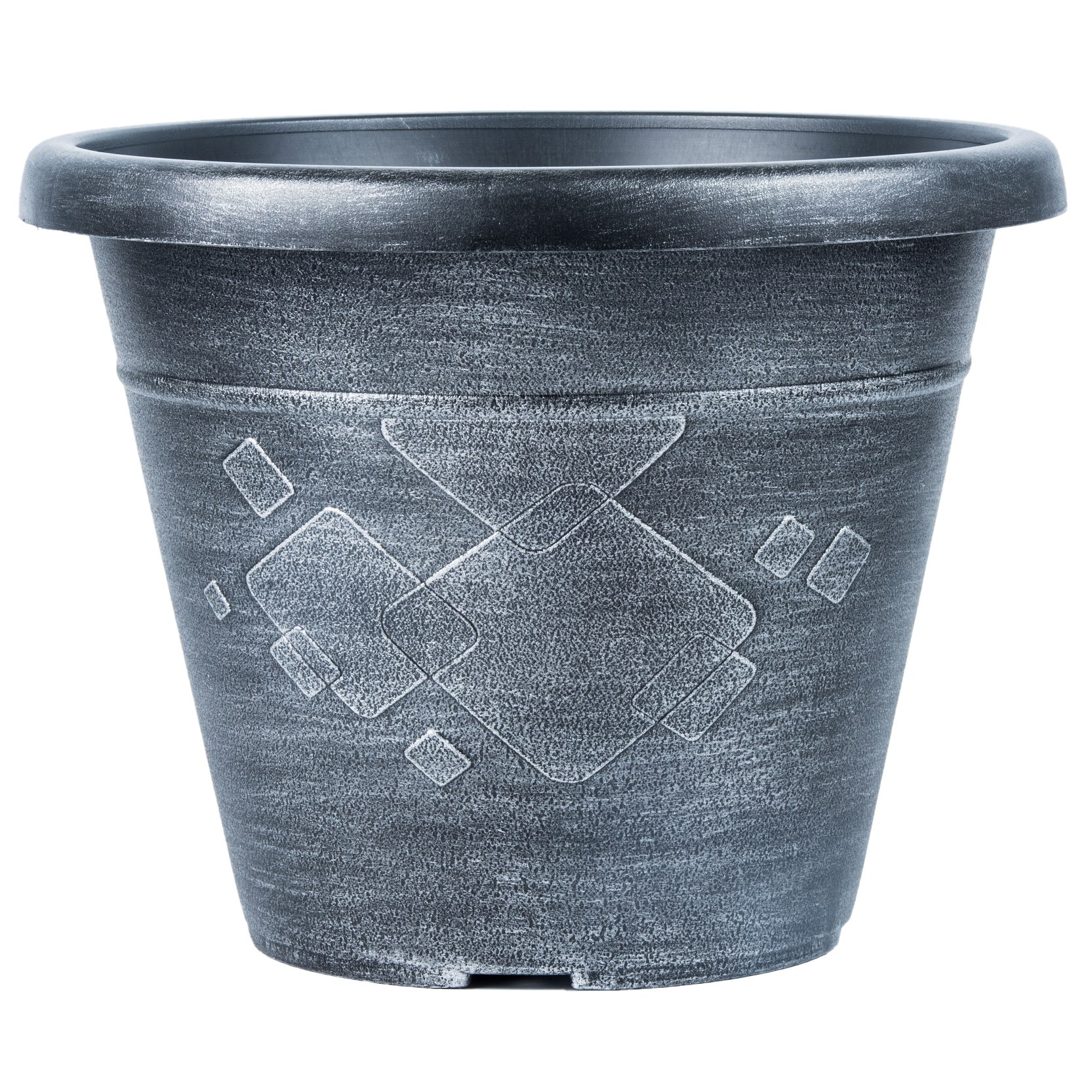 Grower Select 12.00 Beth Pot Silver Wash 11.5 Liter 3.04gal - 13.11in OD x 10.24in H — Case of 24