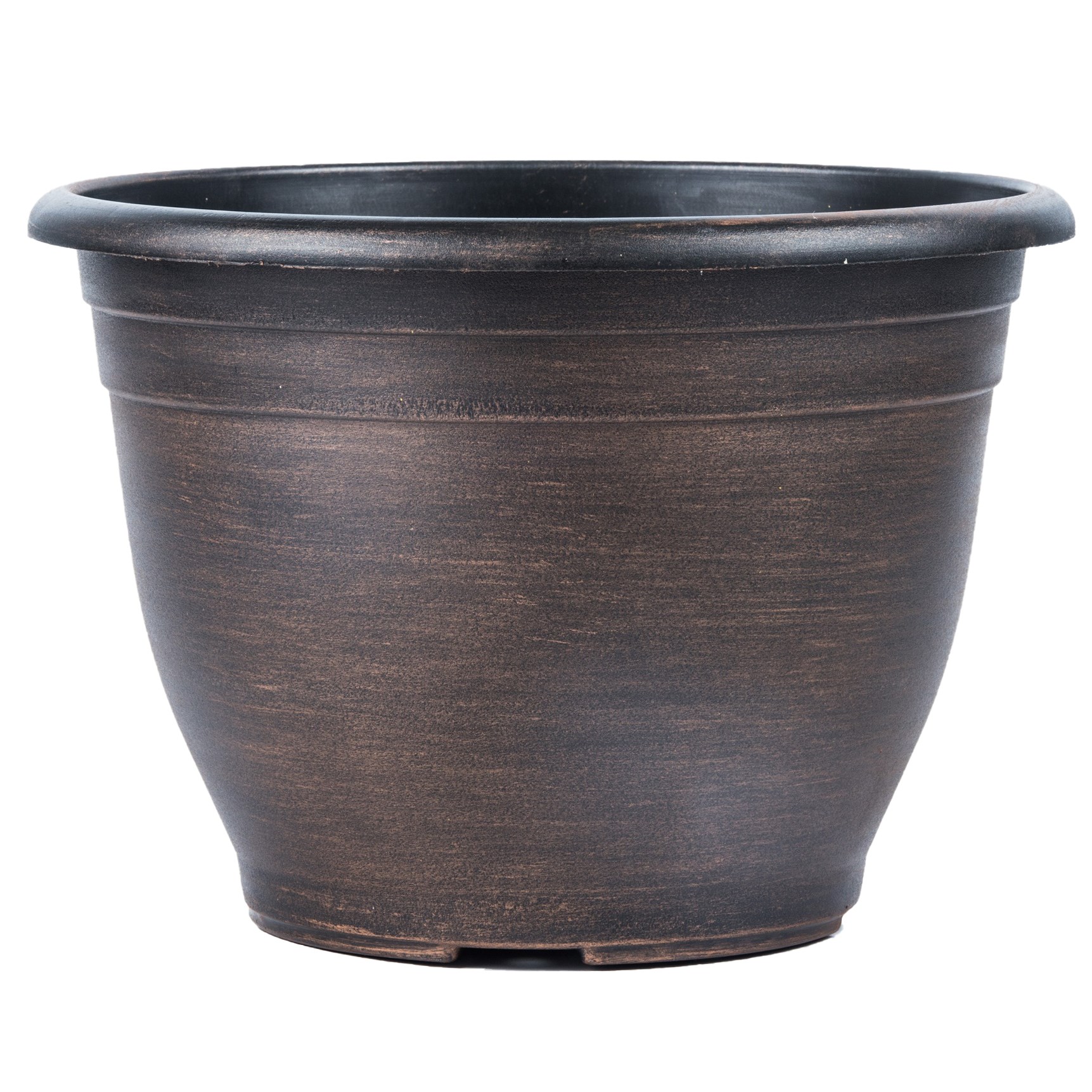 Grower Select 10.00 Tara Pot Copper Wash 6.5 Liter 1.72gal - 10.83in OD x 7.68in H LF1102 — Case of 48