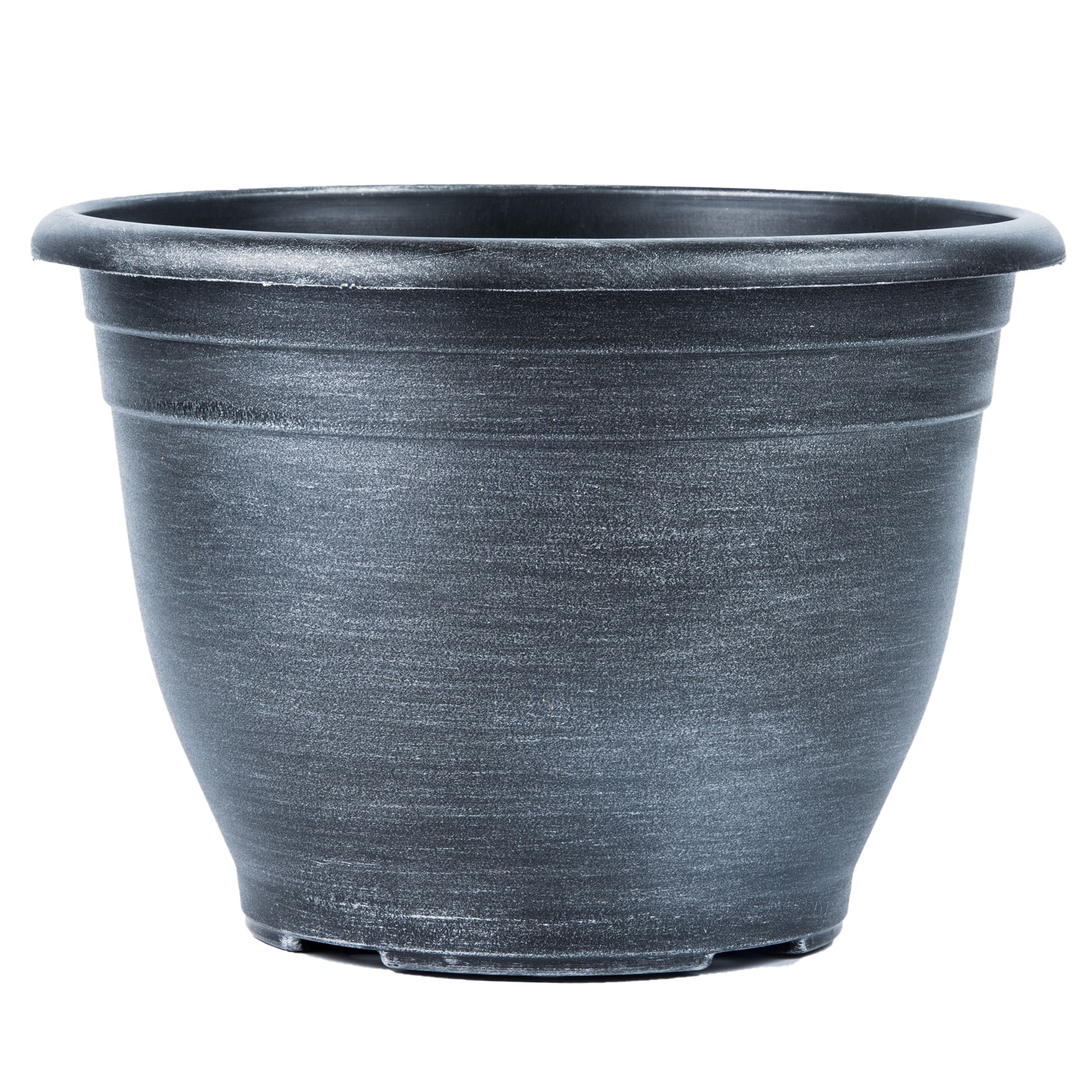 Grower Select 10.00 Tara Pot Silver Wash 6.5 Liter 1.72gal - 10.83in OD x 7.68in H LF1102 — Case of 48