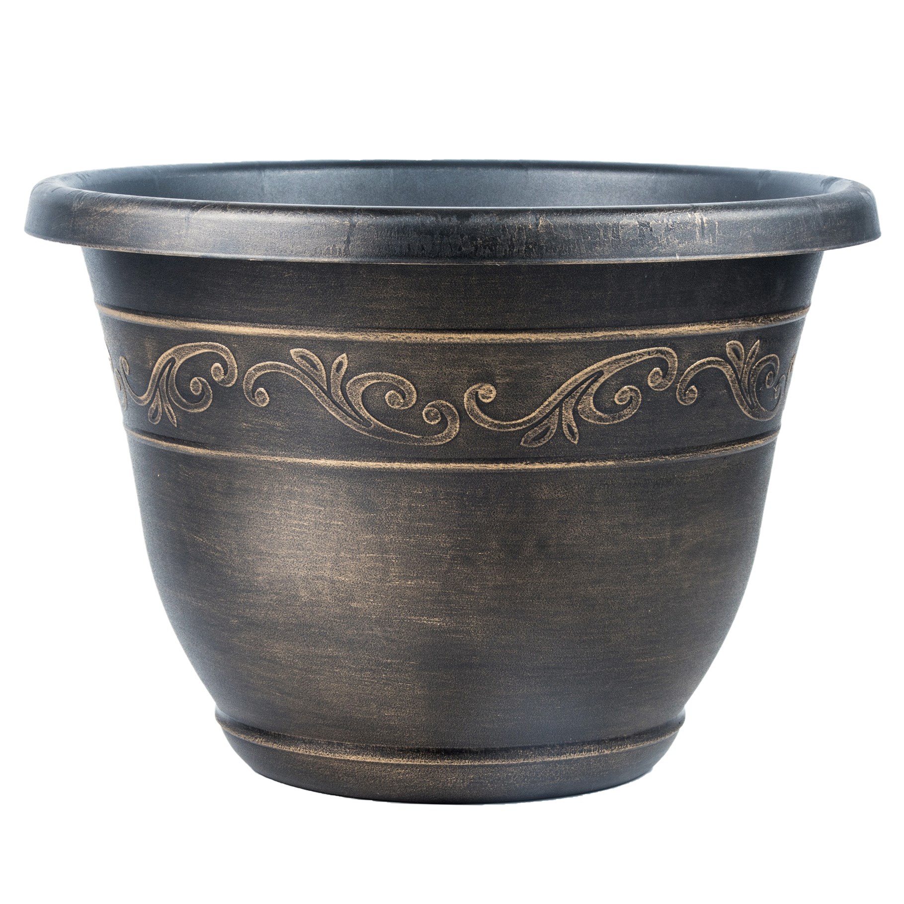 Grower Select 14.00 Kacey Planter Gold Wash 18 Liter 4.76gal - 15.98in OD x 11.22in H — Case of 24