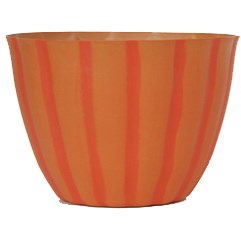 Grower Select 09.00 Little Harv Pumpkin Pot No Face with Drain Holes; Use 8x5 Mum Pan for Drop in Grower Pot — Case of 90