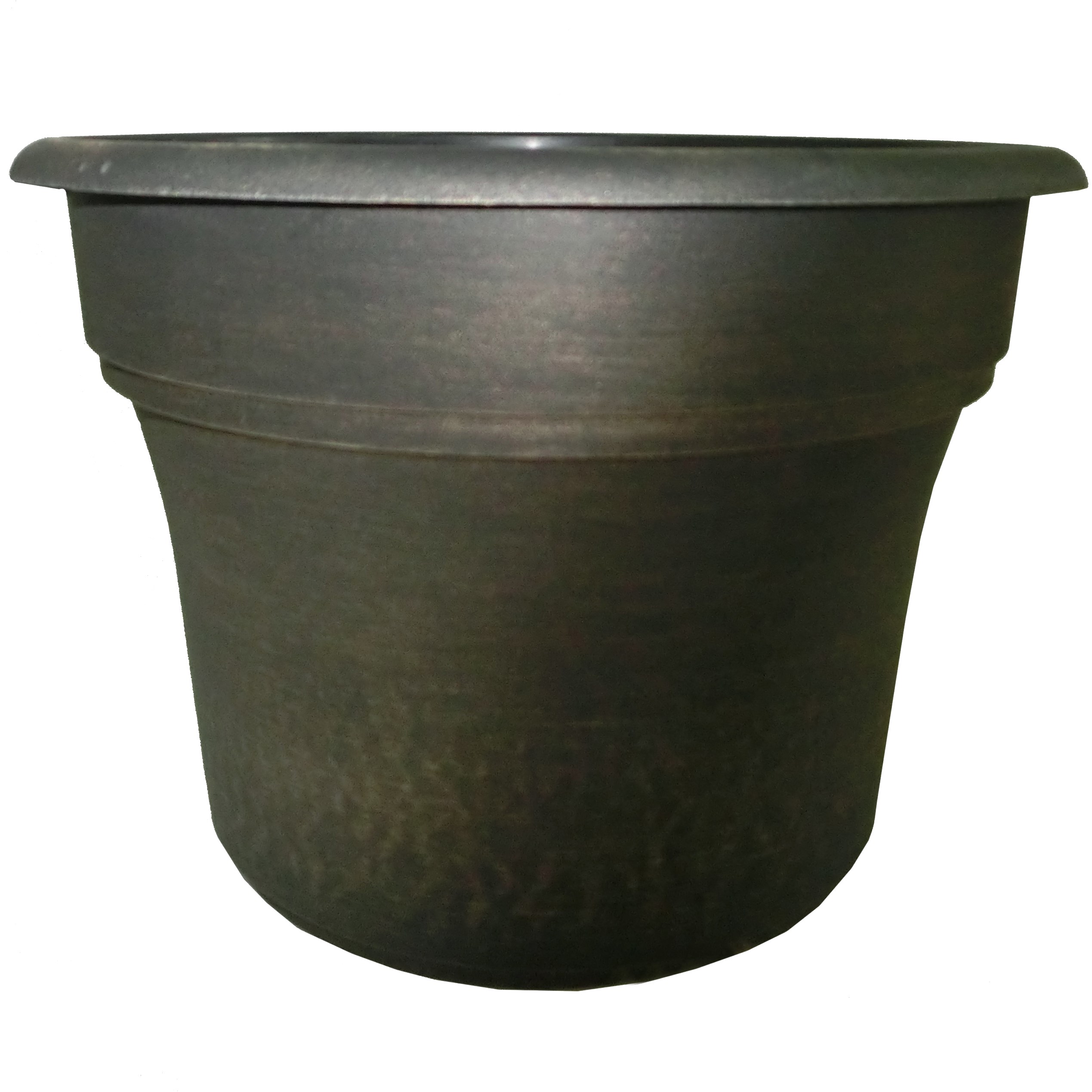 Grower Select 14.00 Orbit Pot Black / Gold 5.5gal - 14.06in D x 10.3in H — Case of 24