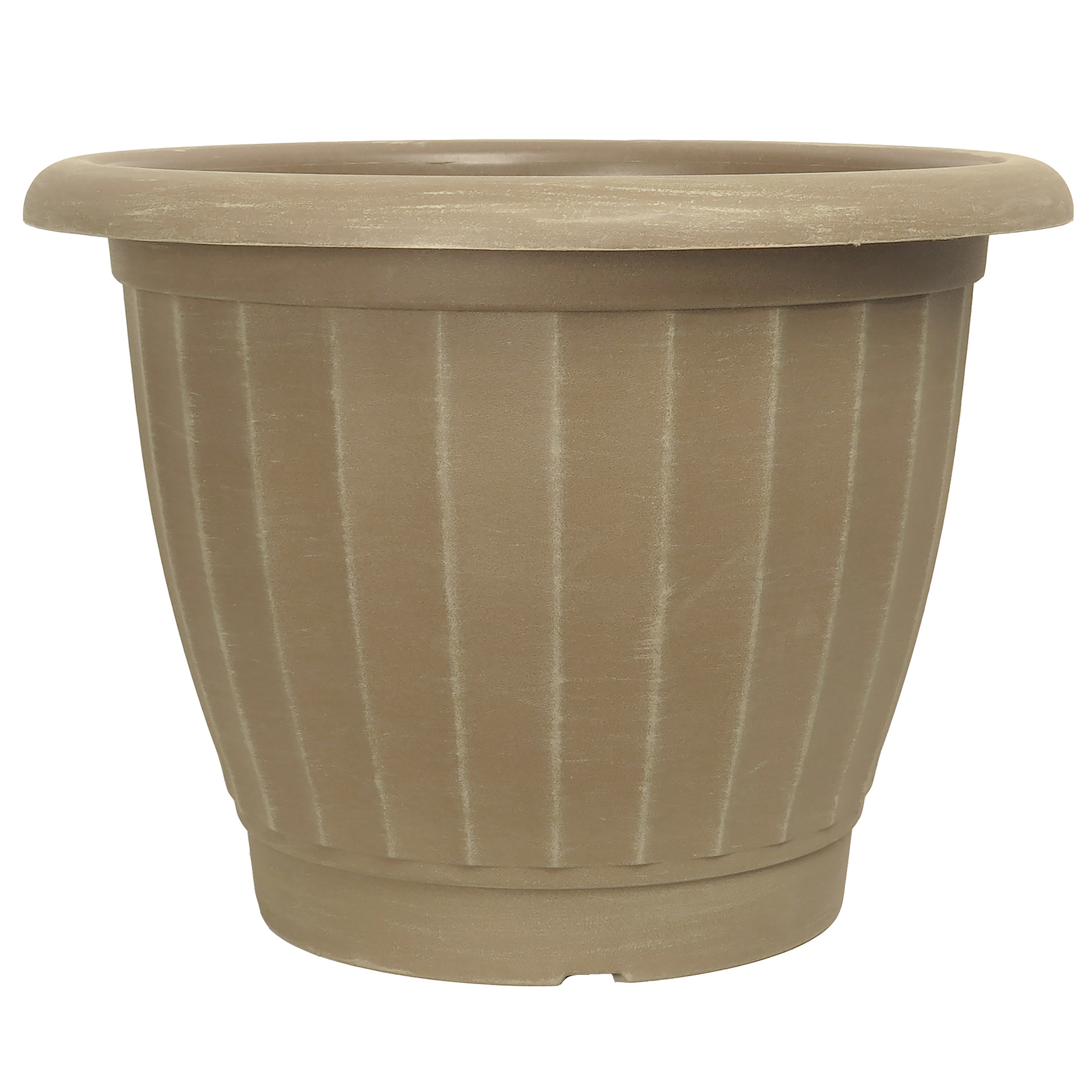 Grower Select 21.00 Castella Planter ACP Aged Cappuccino 12.6gal - 21in OD x 15in H — Case of 15