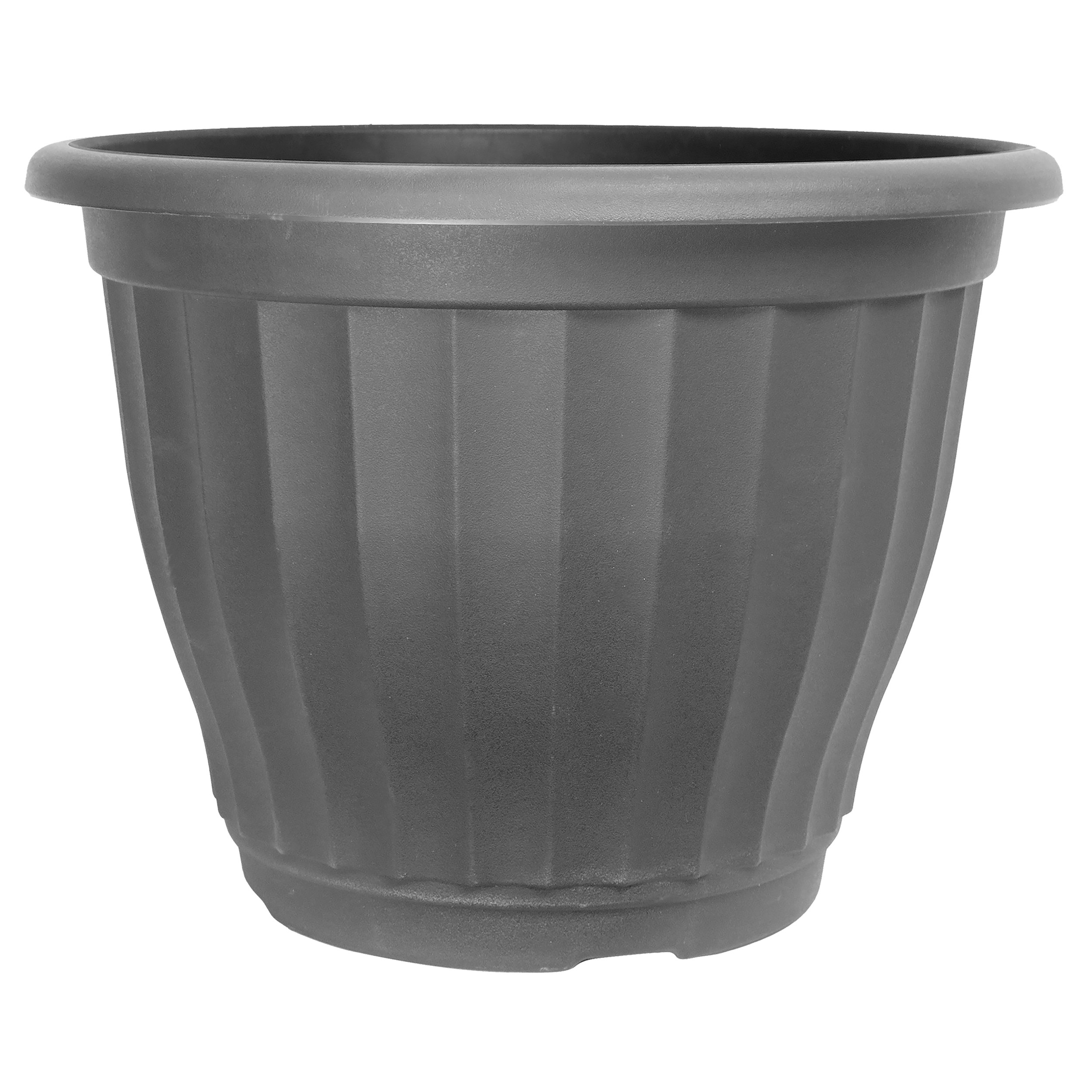 Grower Select 17.00 Castella Planter Aged Black 7gal - 17.3in OD x 12.6in H — Case of 29
