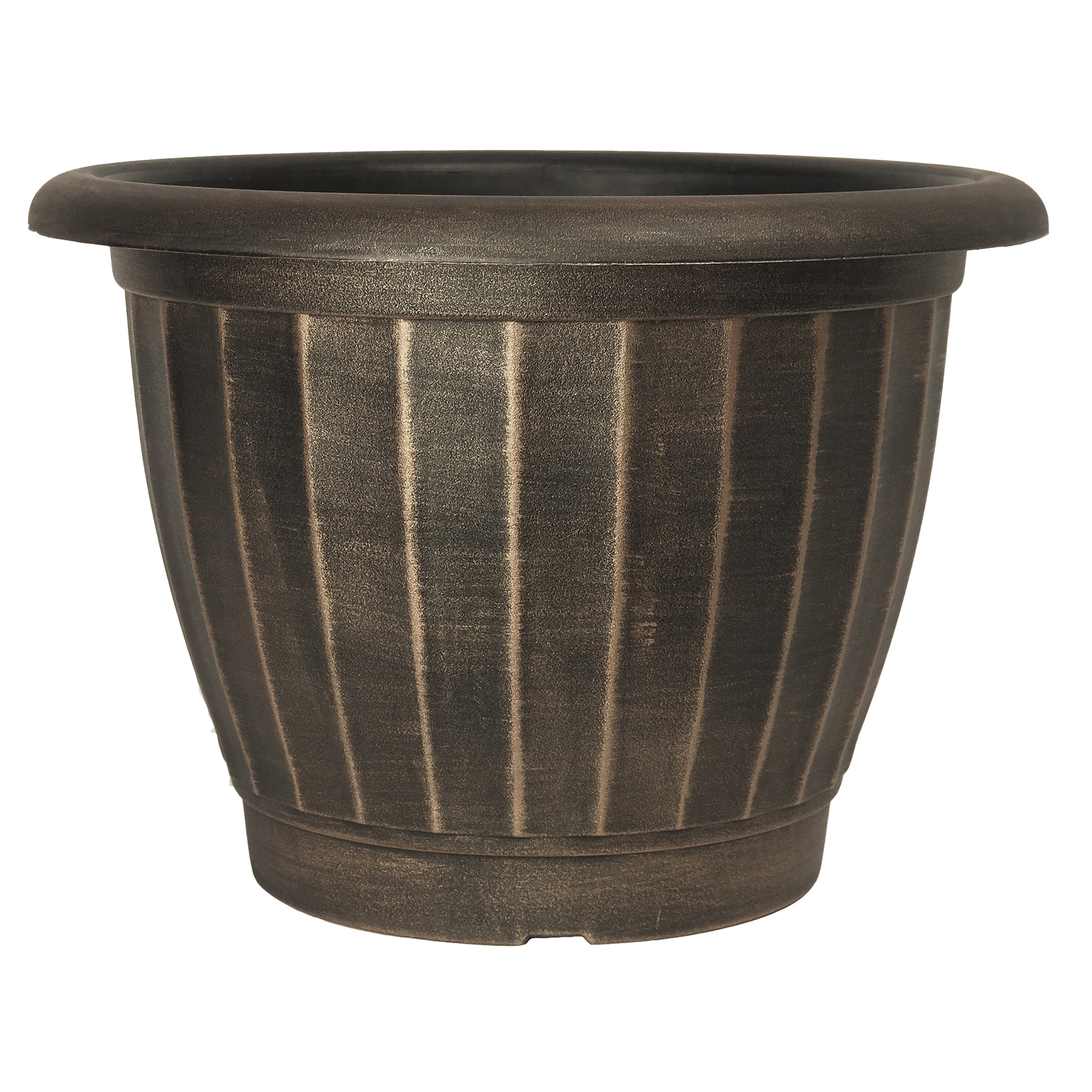 Grower Select 21.00 Castella Planter Brushed Champagne 12.6gal - 21in OD x 15in H — Case of 15