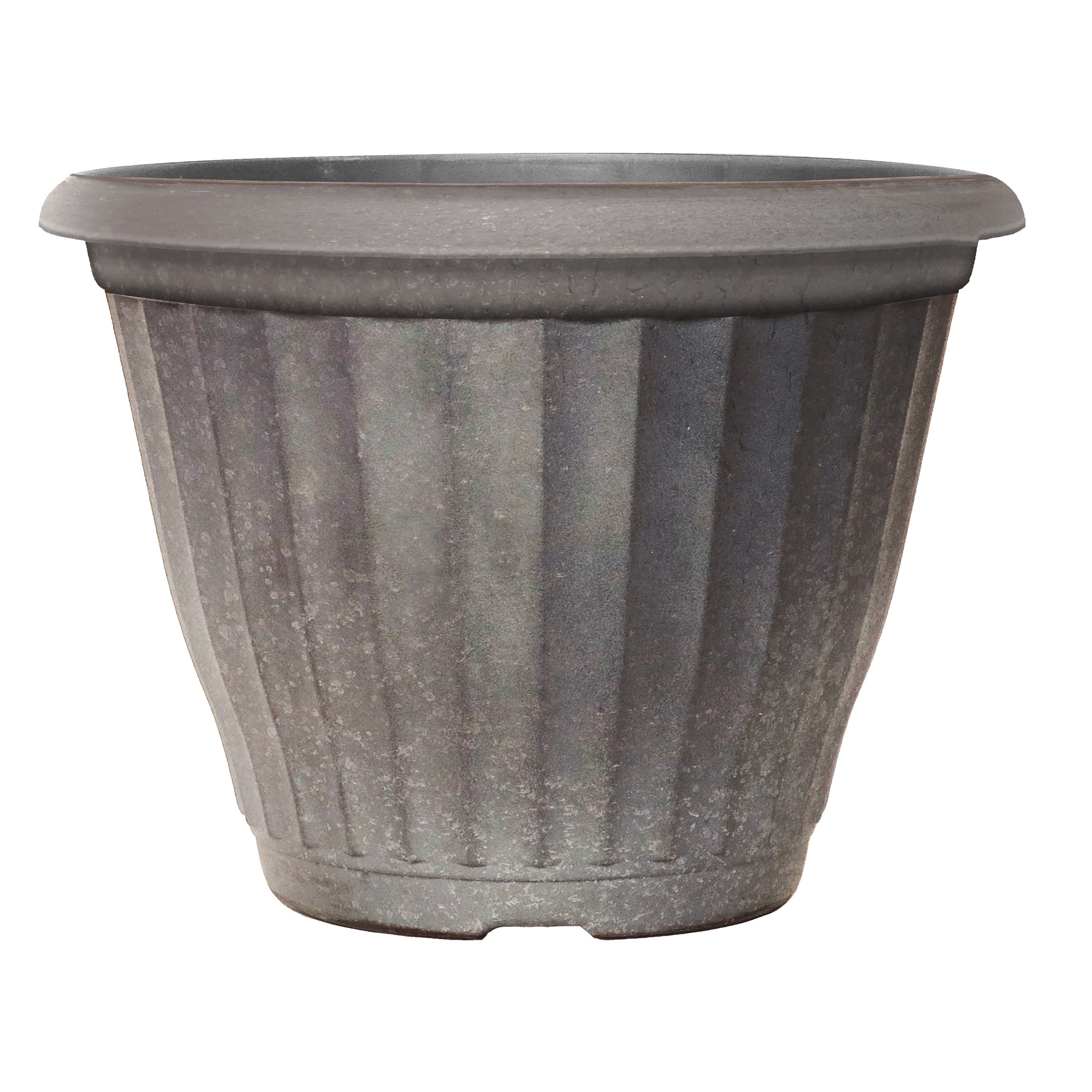 Grower Select 21.00 Castella Planter Galvanized 12.6gal - 21in OD x 15in H — Case of 15