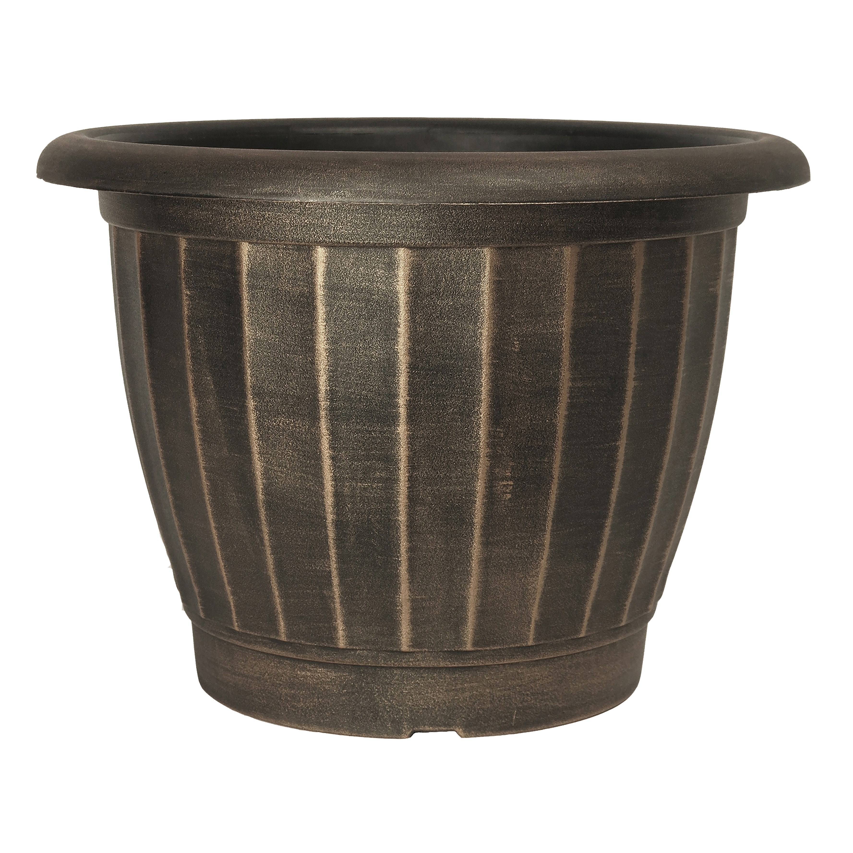 Grower Select 17.00 Castella Planter Brushed Champagne 7gal - 17.3in OD x 12.6in H — Case of 29