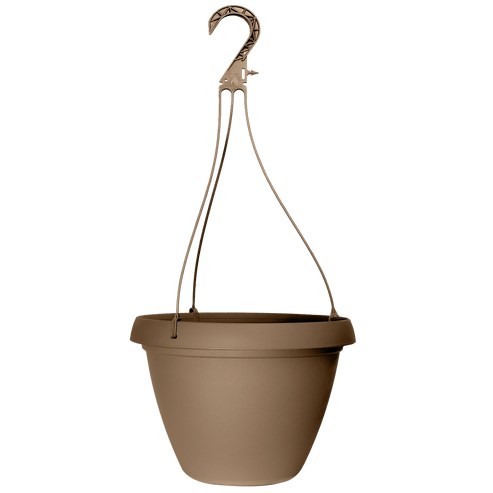 Grower Select 10.50 Cove Combo Hanging Basket, with Hanger, Ginger, 10.51in OD x 6.75in H, 1.68Gallon — Single Unit
