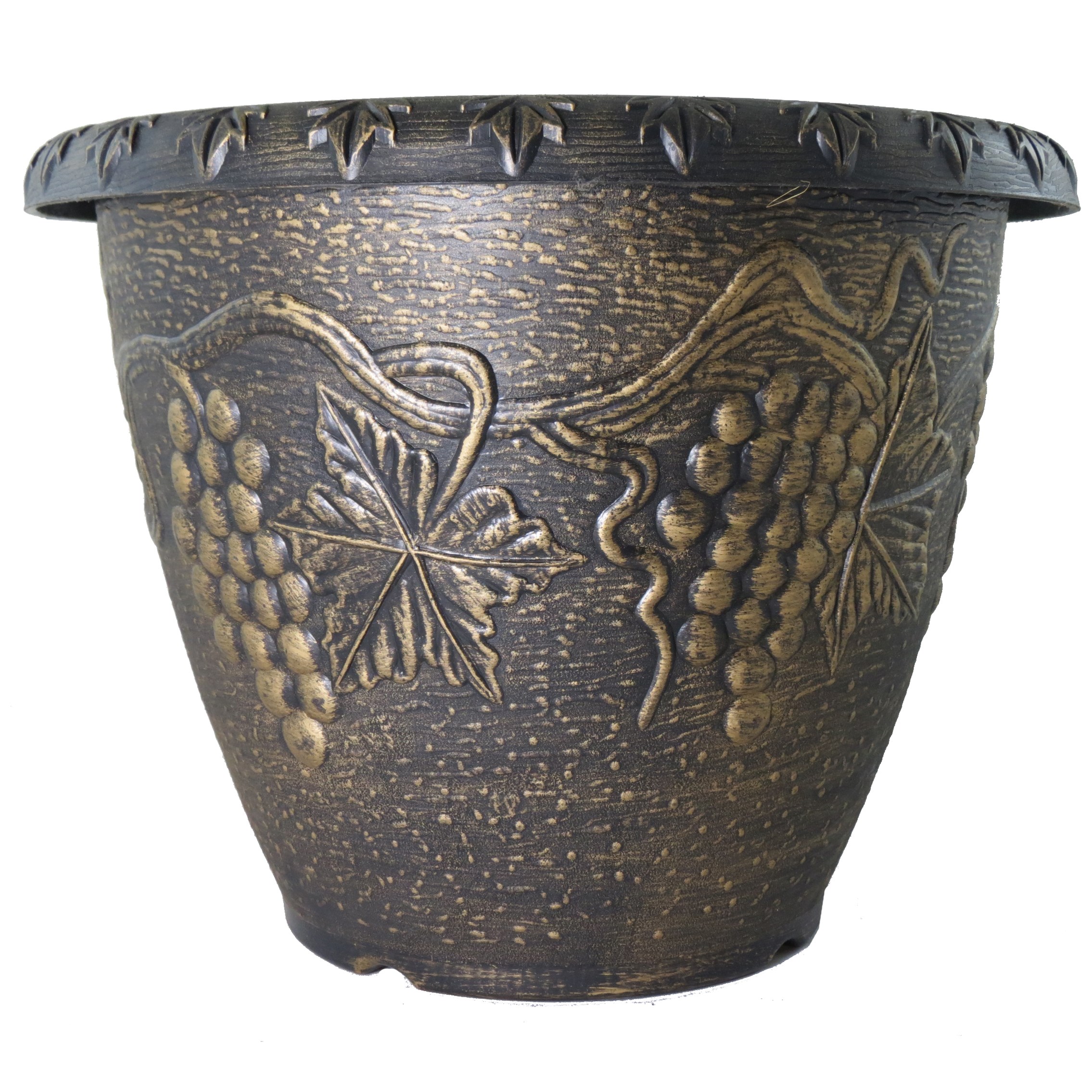Grower Select 18.00 Grapevine Pot Black / Bronze — Case of 12