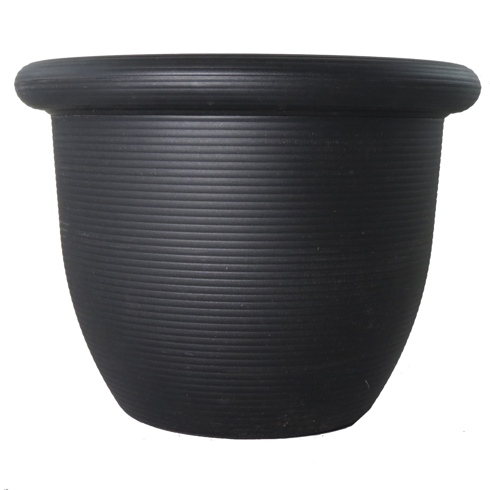 Grower Select 16.00 Jessie760 Rolled Rim Pot Black — Case of 12