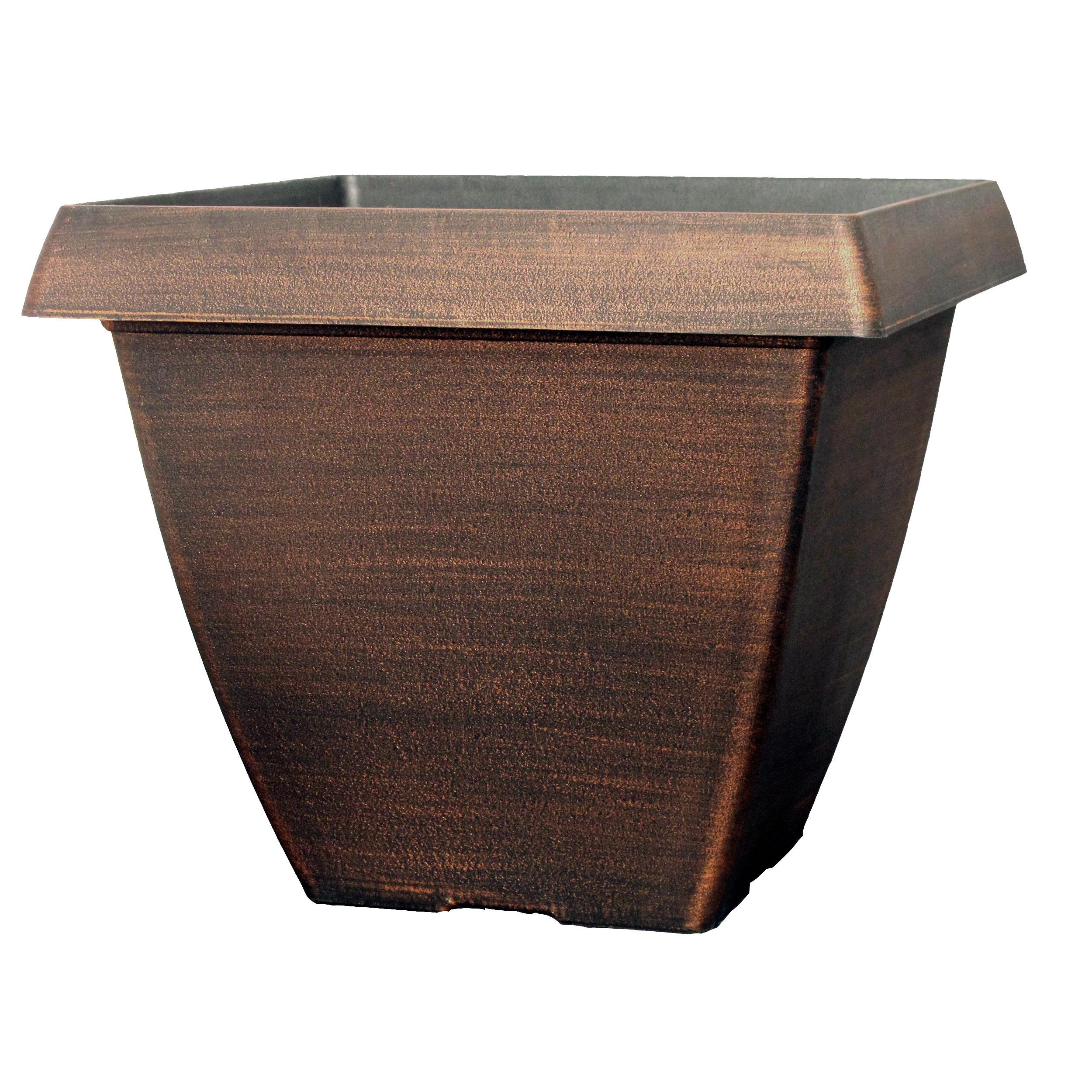 Grower Select 14.50 Square Cove Planter Warm Copper — Case of 20