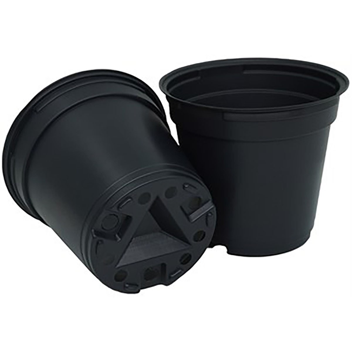 Grower Select 04.33 Standard Round Pot, Black, 4.33in D x 3.84in H, 1.17 Pint — Single Unit