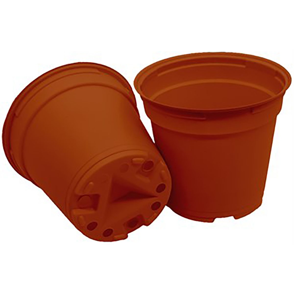 Grower Select 04.33 Standard Round Pot, Terracotta, 4.33in D x 3.84in H, 1.17 Pint — Single Unit