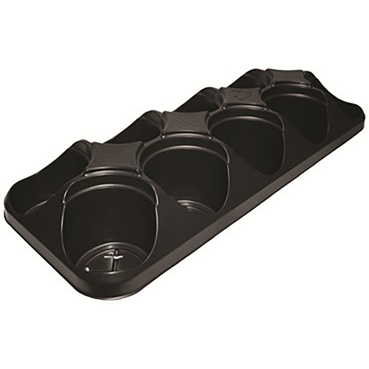 Grower Select 04.33 Round Pot Tray-10, Black — Single Unit