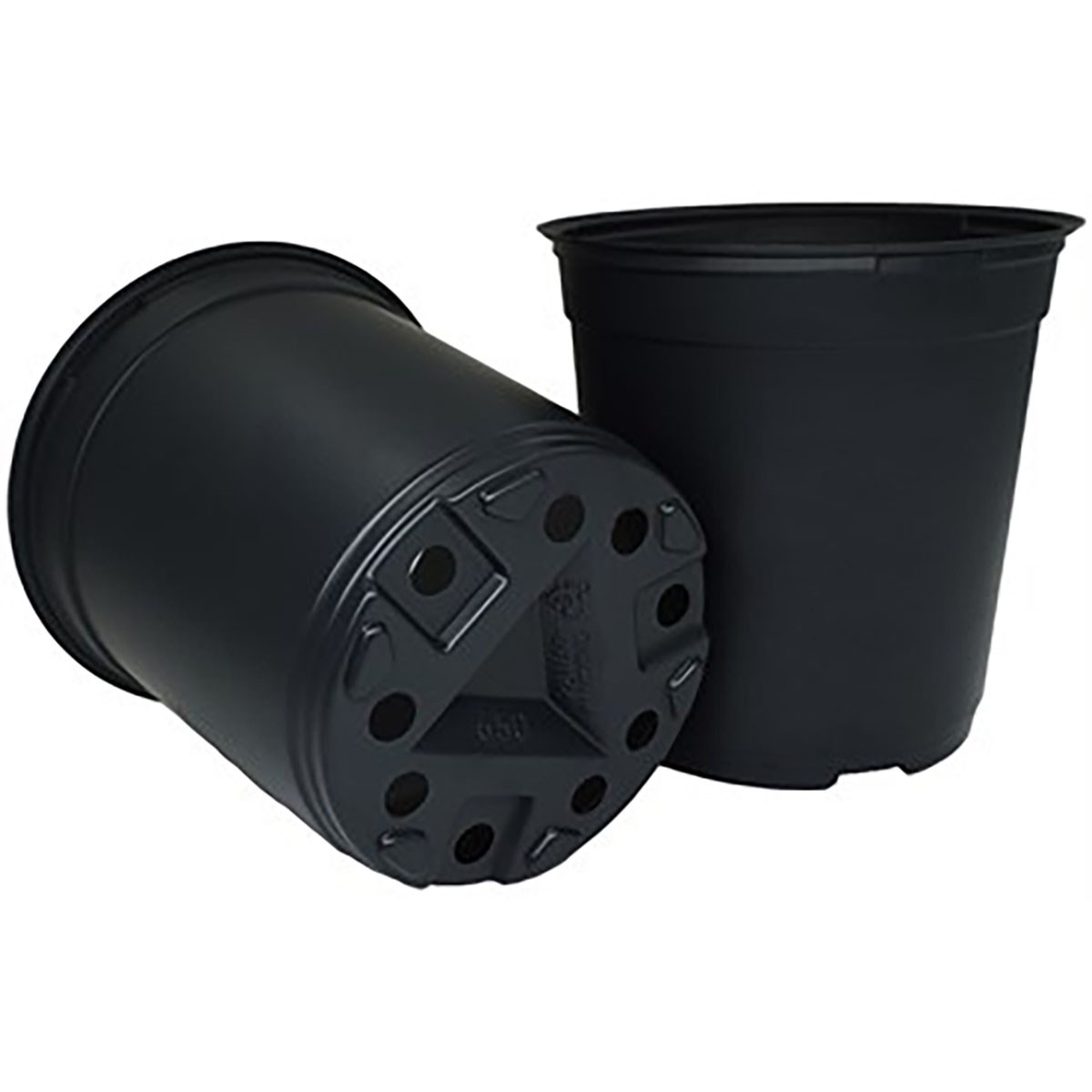 Grower Select 06.50 Trade Gallon Round Pot Black, 6.50in D x 6.50in H, 2.53 Quart — Single Unit