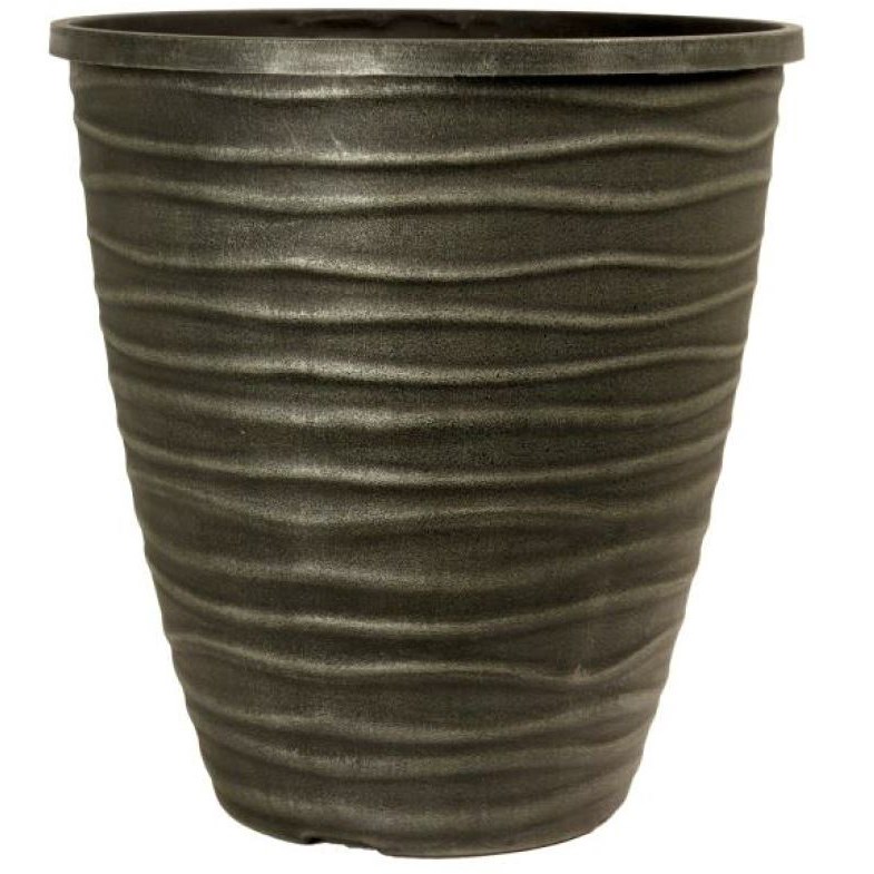 Grower Select 14.00 Tall Dune Planter Brushed Champagne 6.6gal - 14in OD X 15in H — Case of 14