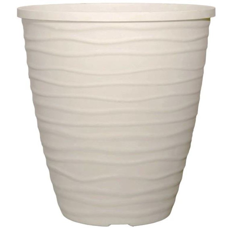 Grower Select 14.00 Tall Dune Planter White 6.6gal - 14in OD X 15in H — Case of 14