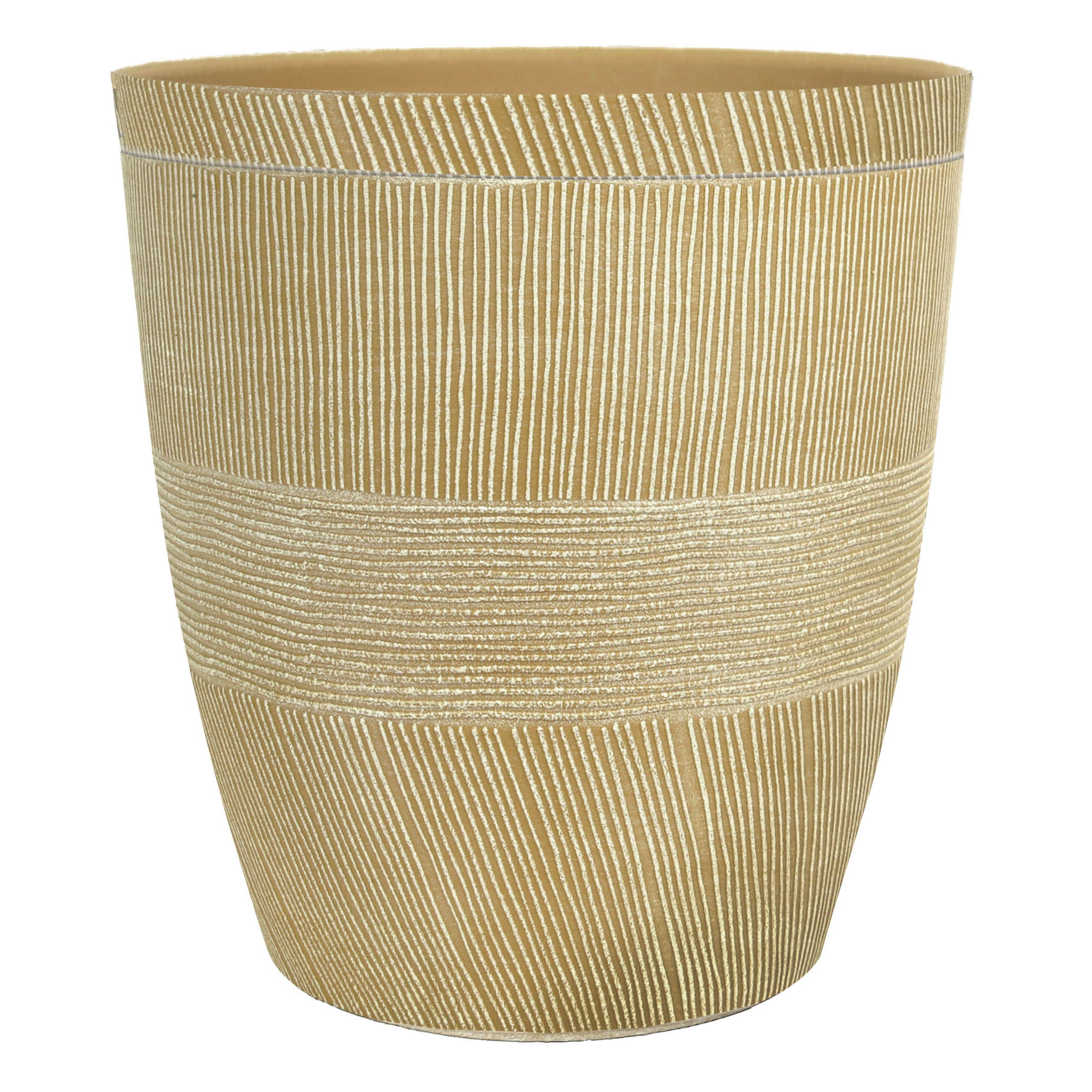 Grower Select 14.00 Sandthatch Planter Powdered Ginger 7.6gal - 14in OD x 15in H x 9.45in BD — Case of 5
