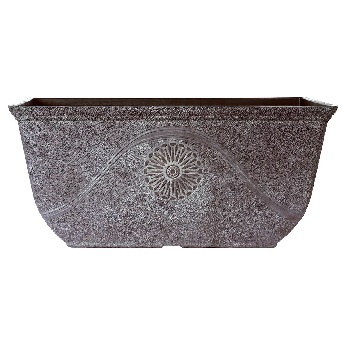 Grower Select 20.00 Anaheim Window Box Antique Slate , 20.0in L x 10.0in W x 9in H x 13.6in BD, 20.37 Liters, 5.4 Gallons — Case of 24