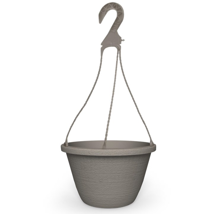 Grower Select 11.00 Zealand Hanging Basket Cool Grey , 11in OD x 6.34in H, 1.55 Gallons — Case of 50