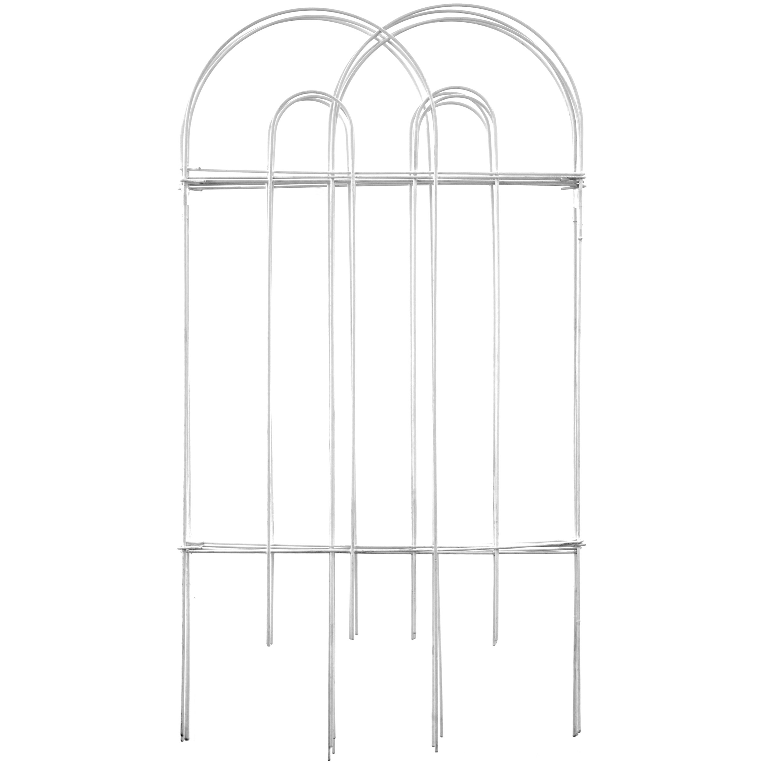 Origin Point 32" x 10' White Folding Fence — priced per each; minimum 10; multiples of 10