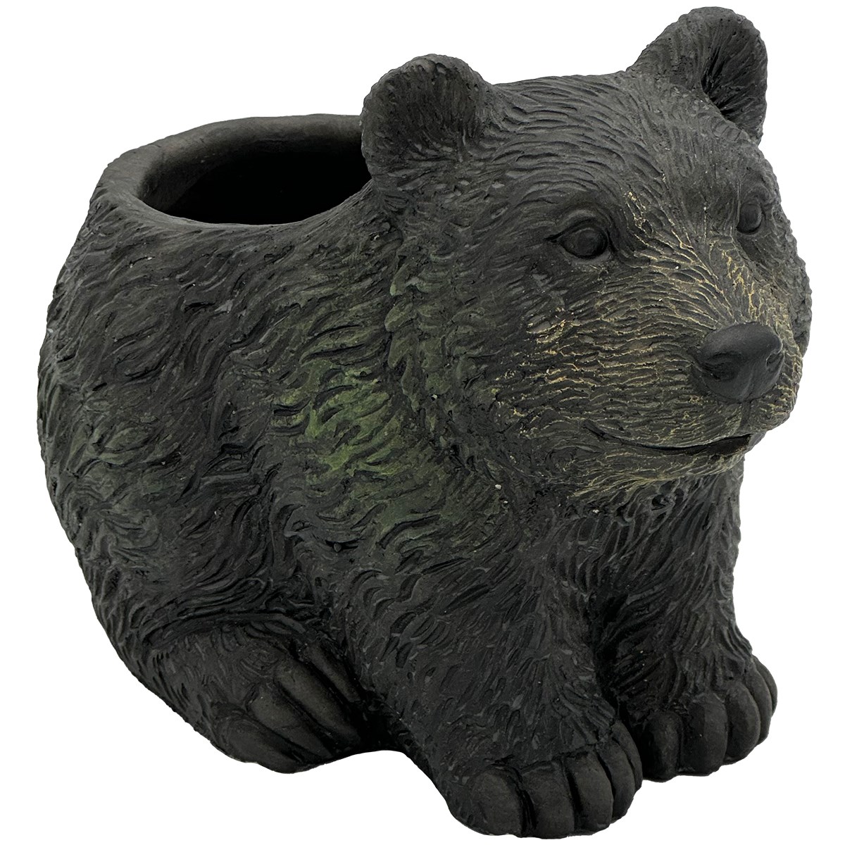 CHG Cement Bear Planter Dark Brown — priced per each; minimum 8; multiples of 8