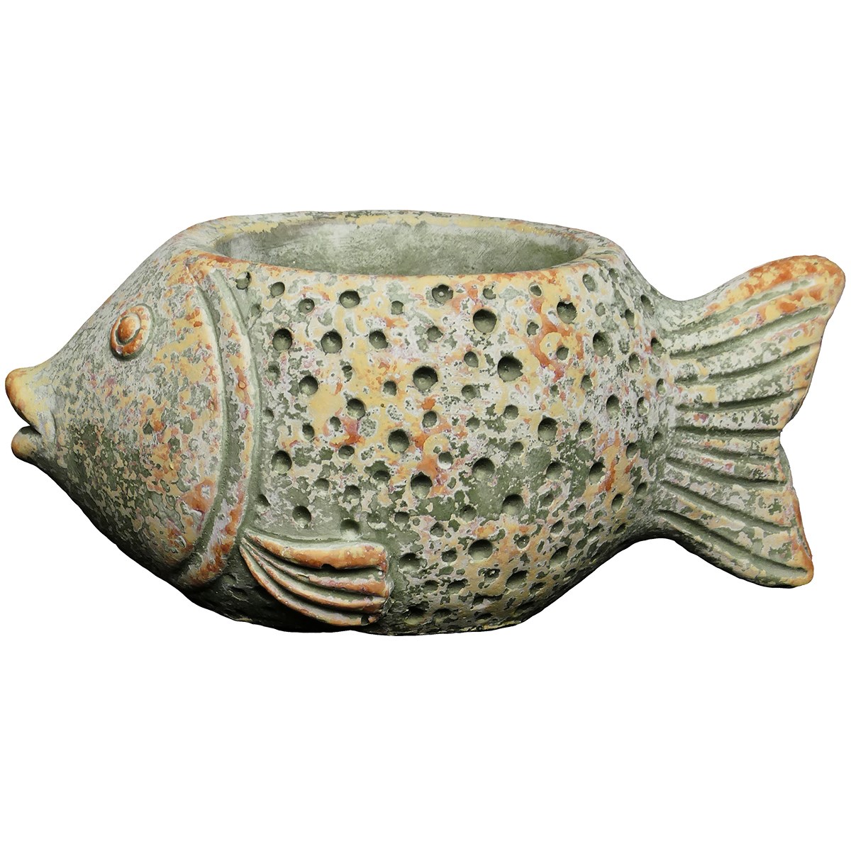 CHG Cement Coral Fish Planter — priced per each; minimum 16; multiples of 16