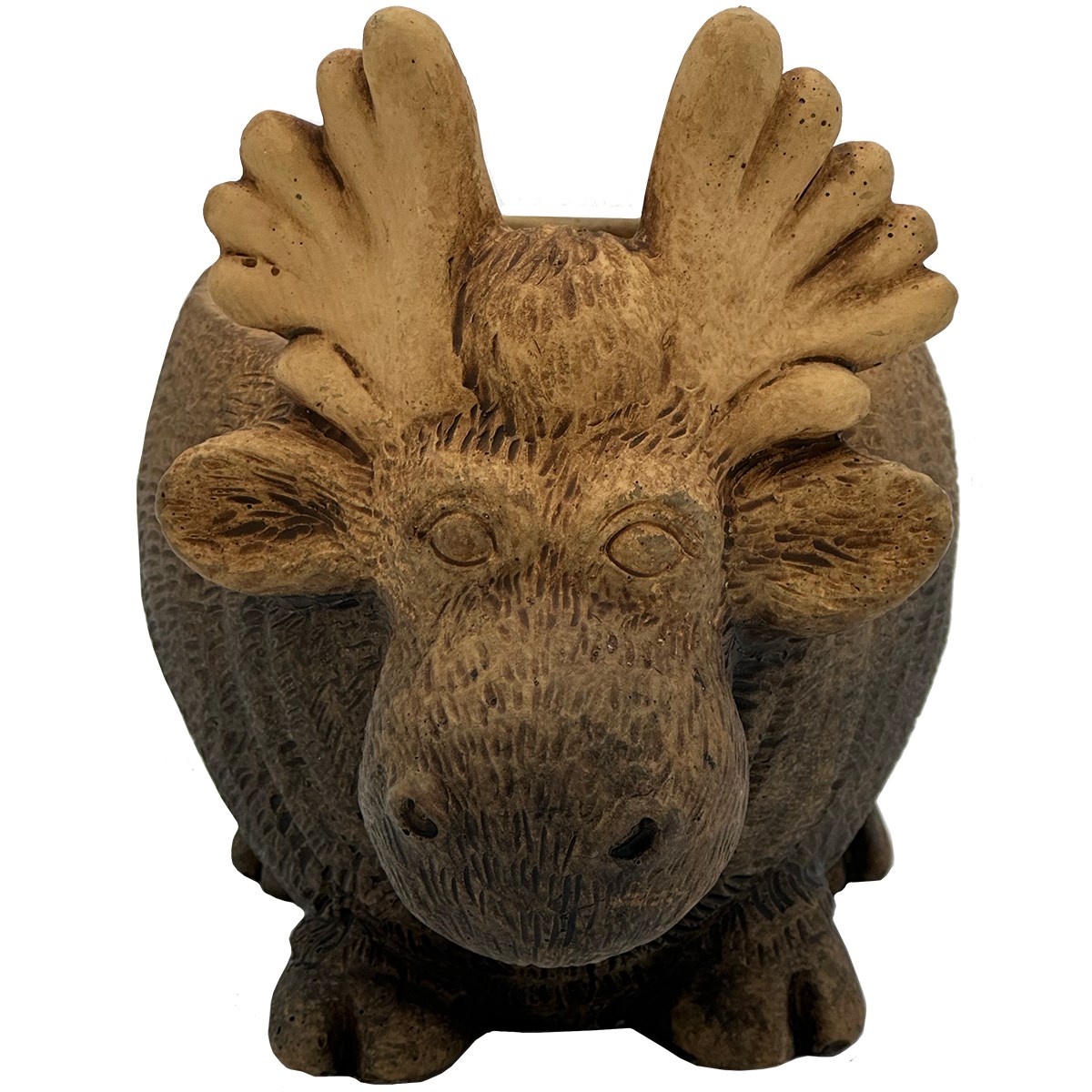 CHG Cement Moose Planter Light Brown — priced per each; minimum 8; multiples of 8