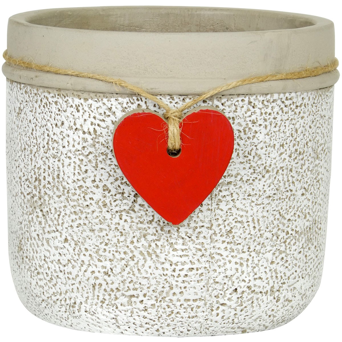 CHG Heart Pot Small with Plug Stone